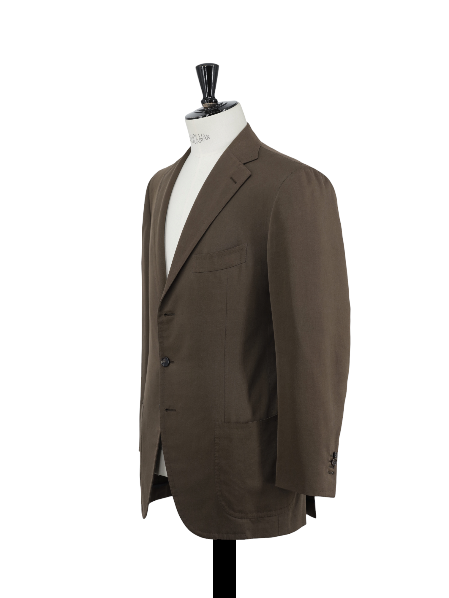 Cesare Attolini Dark Brown Cotton & Cashmere Twill Summer Suit