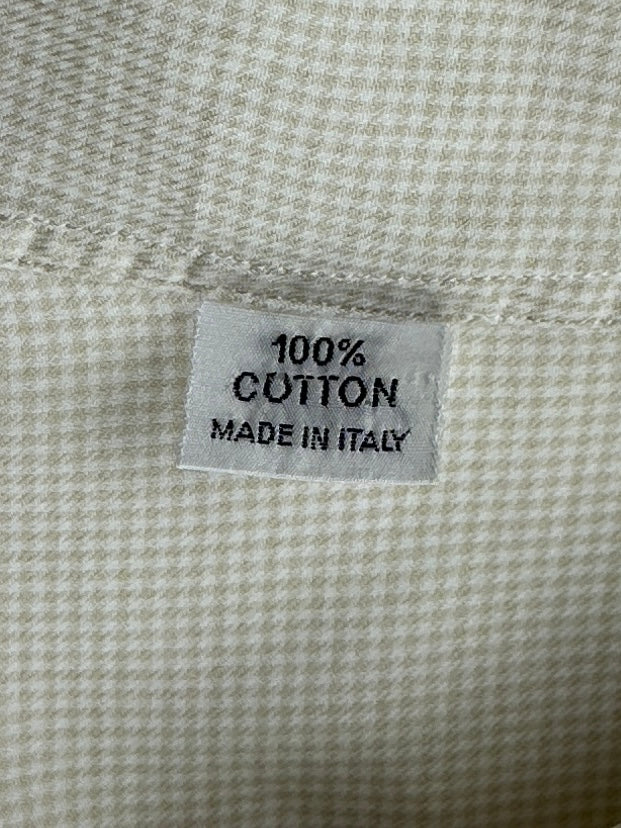 Fray Pale Yellow Puppytooth Shirt