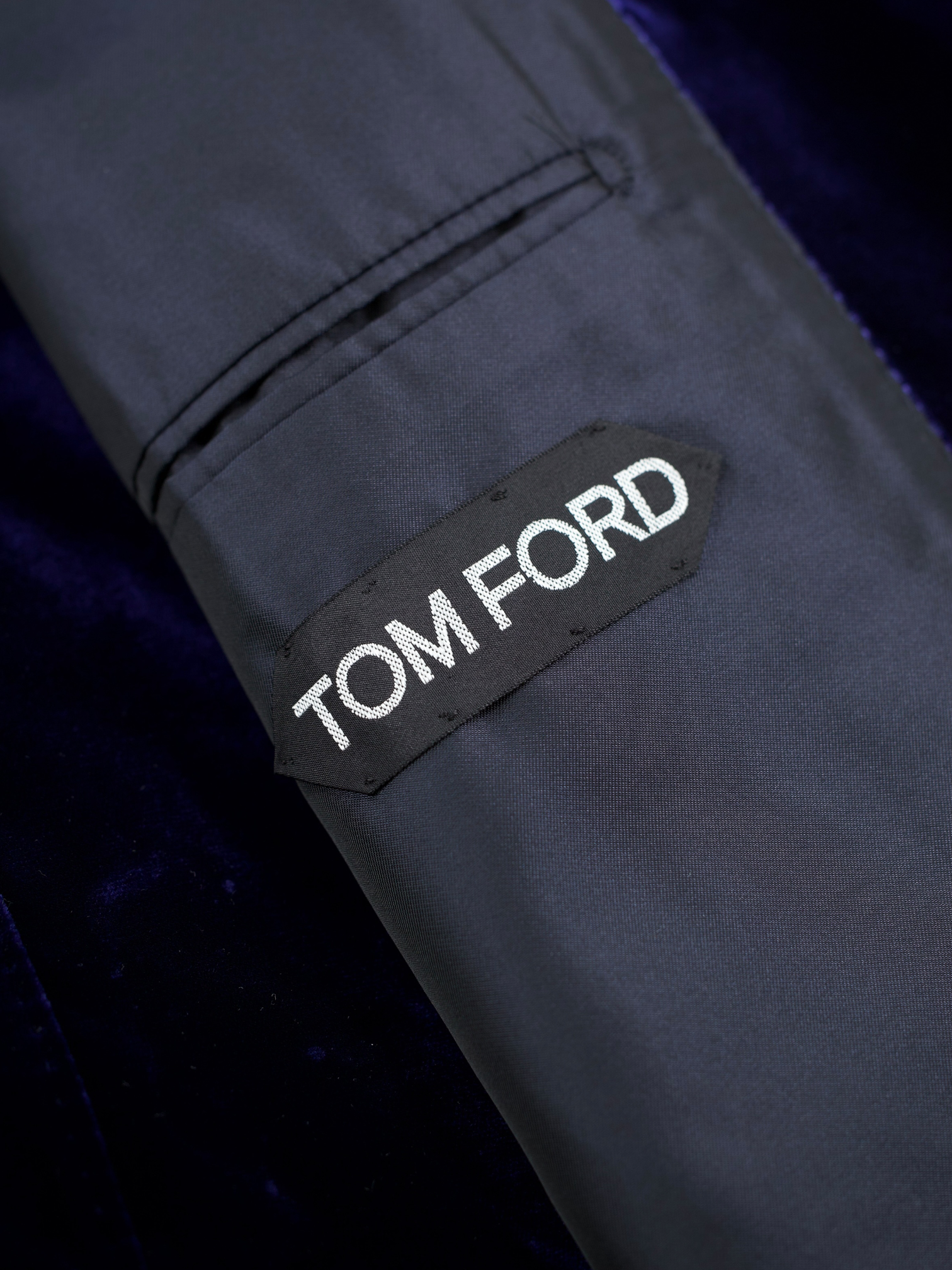 Tom Ford Dark Blue Viscose-Blend Shawl-Lapel Shelton Smoking Jacket