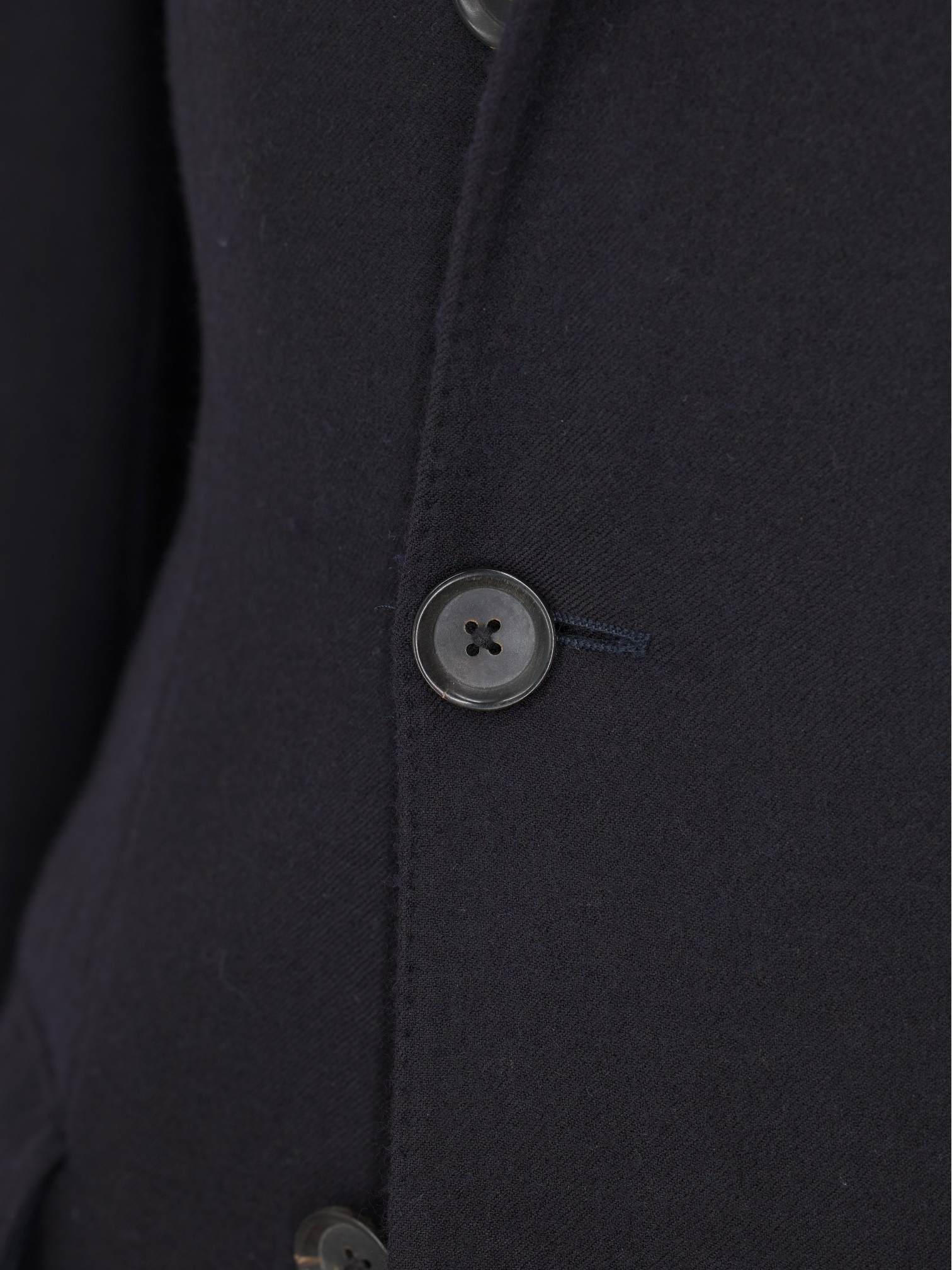 Isaia Deep Navy Double-Faced Wool Overcoat