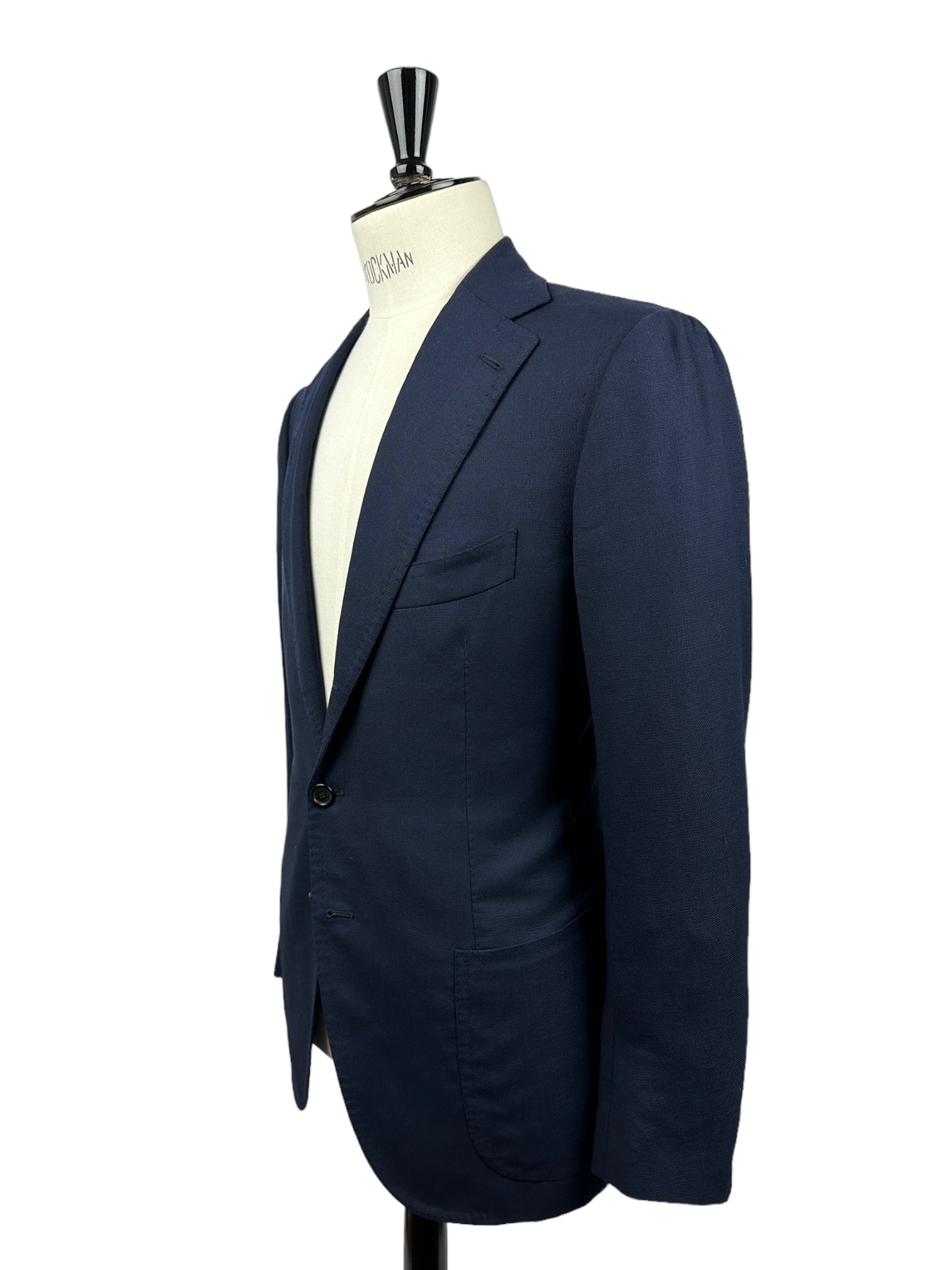 Cesare Attolini Blue Wool and Silk Blend Jacket