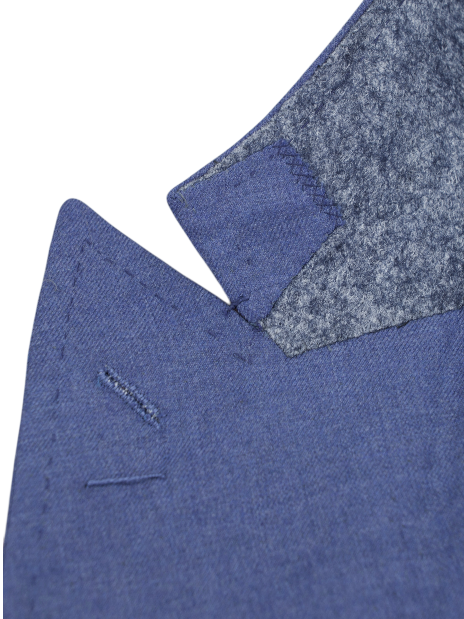 Cesare Attolini Blue Pure Cashmere Double-Breasted Twill Jacket