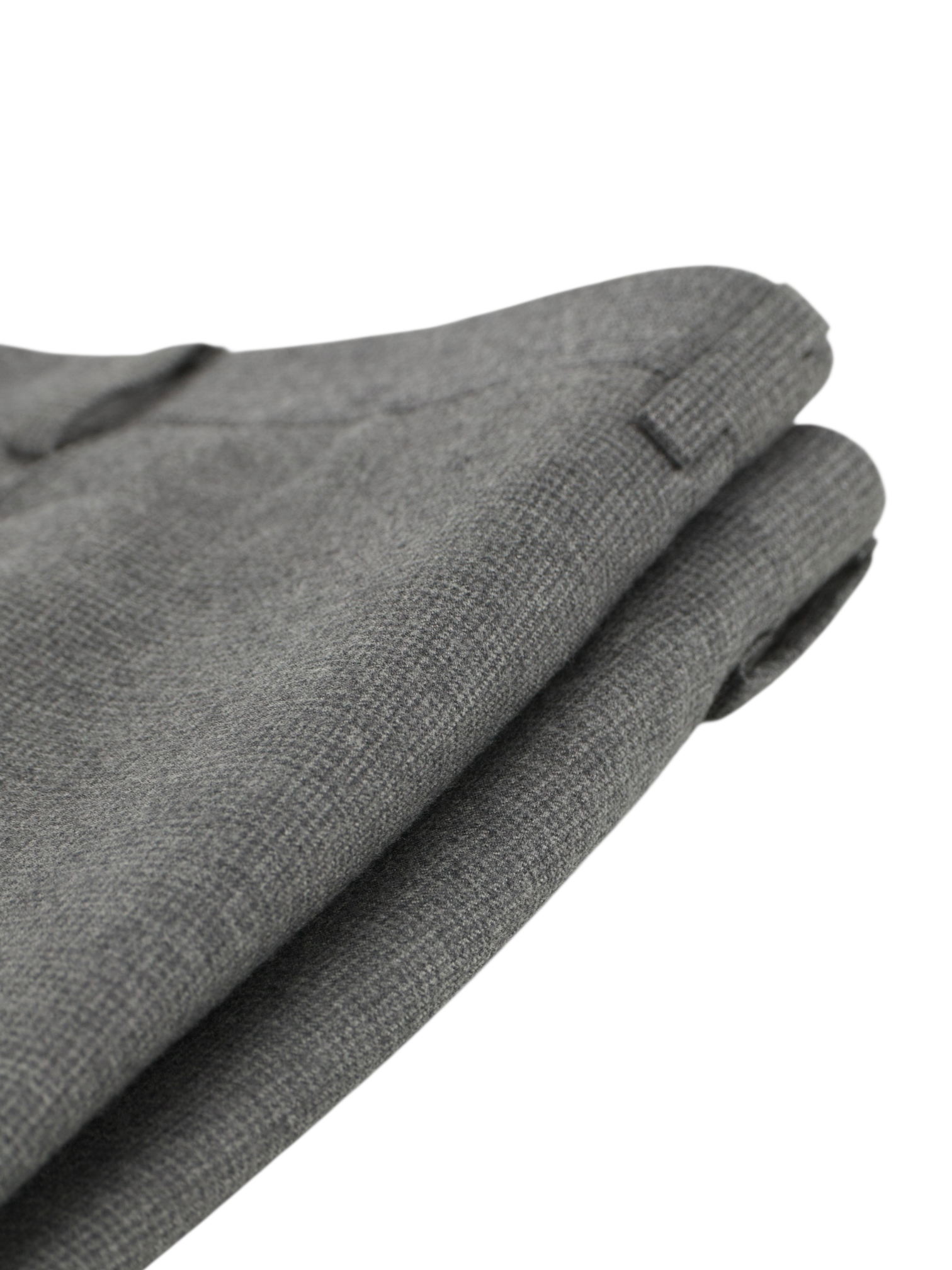 Brioni Grey Wool & Cashmere Micro-Pattern Portovenere Trousers