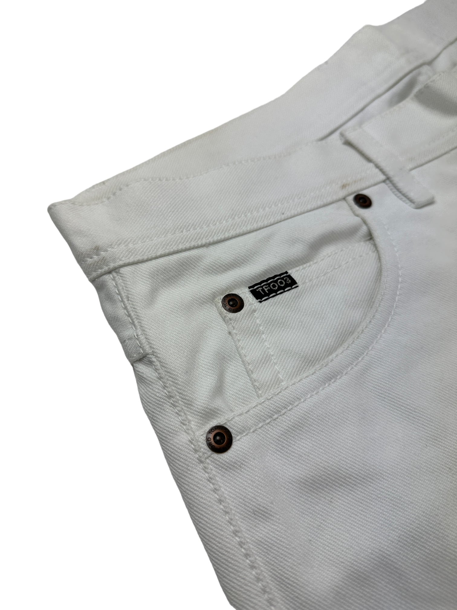 Tom Ford White 5-Pocket Jeans