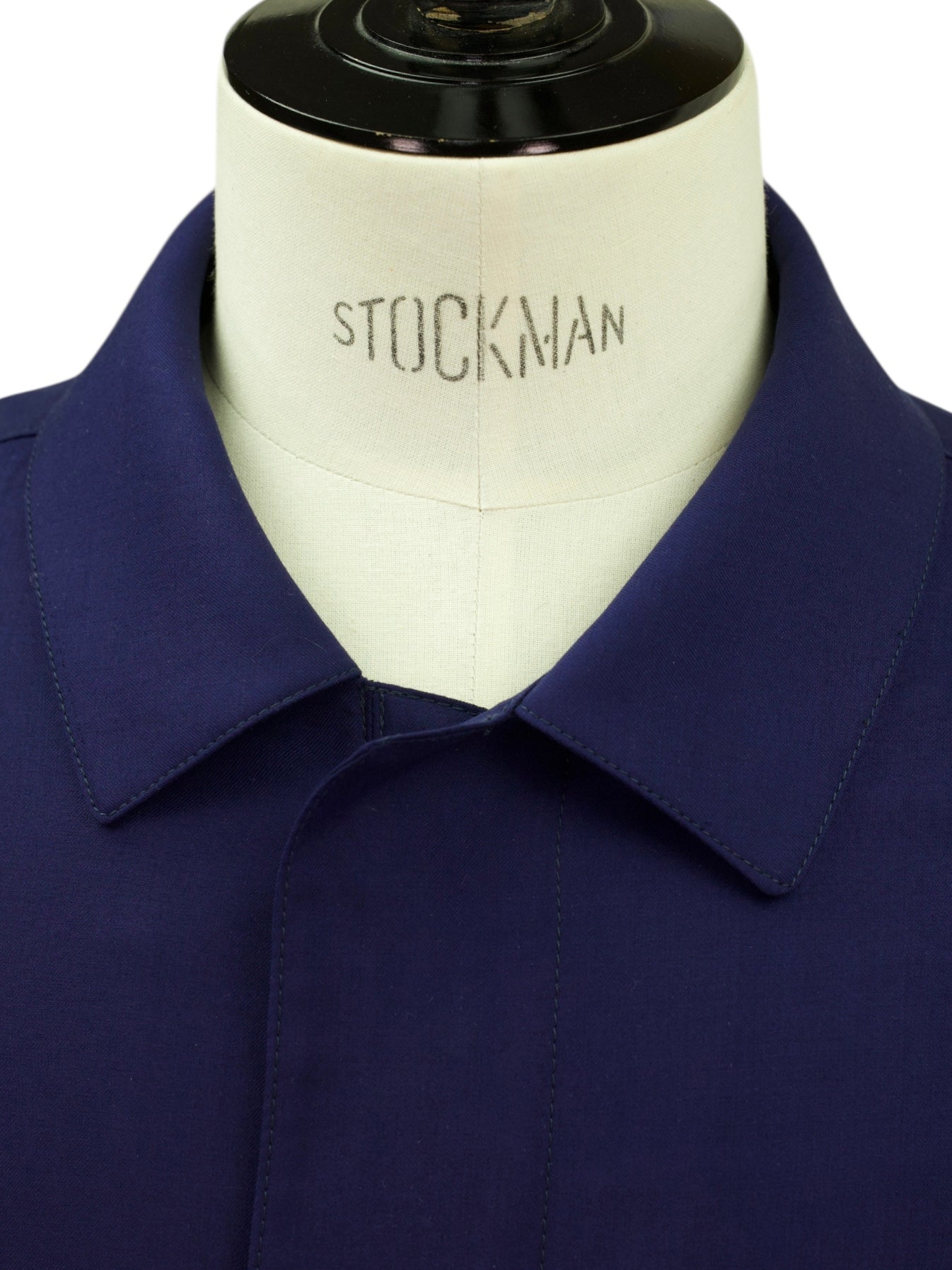 Kiton Dark Blue Unconstructed Lightweight-Cashmere Overcoat