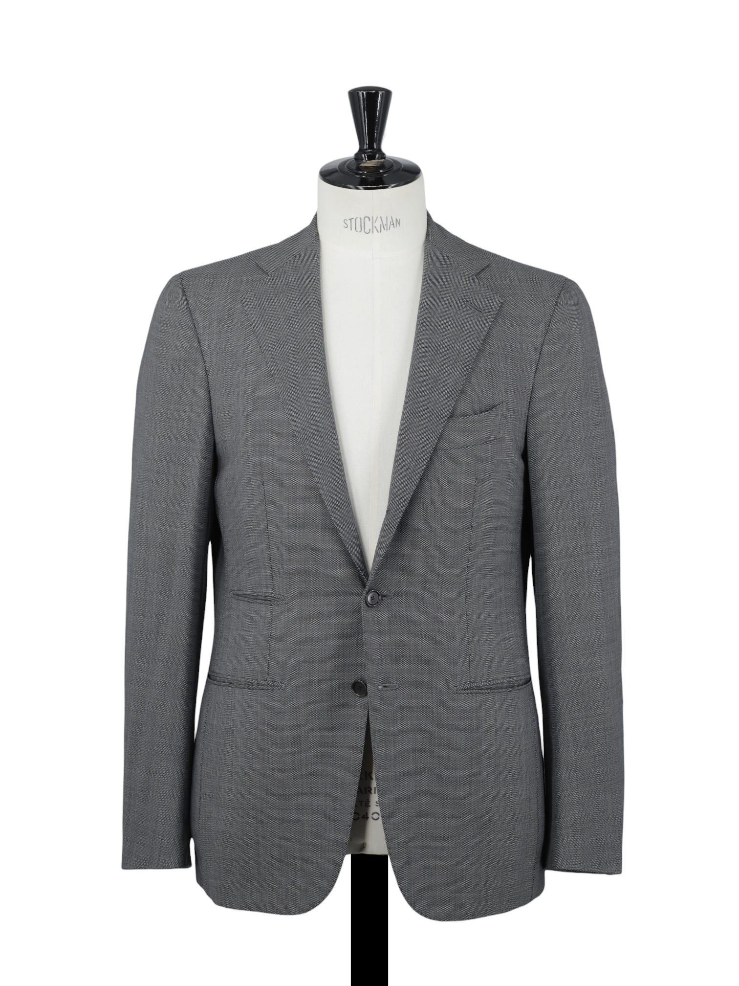 Cesare Attolini Light Grey Super 130's Birdseye Suit