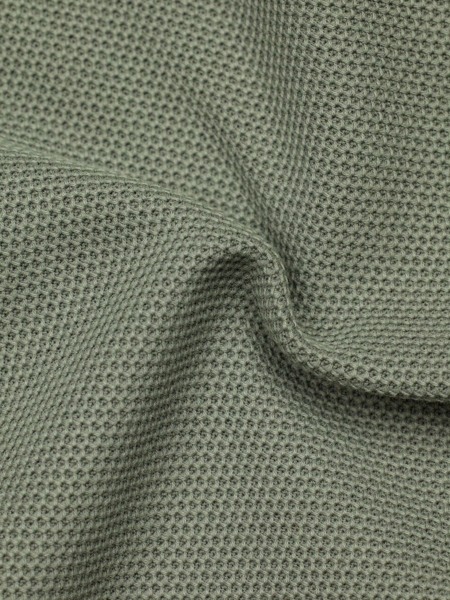 Loro Piana Grey Cotton Piqué Long-Sleeve Polo Shirt