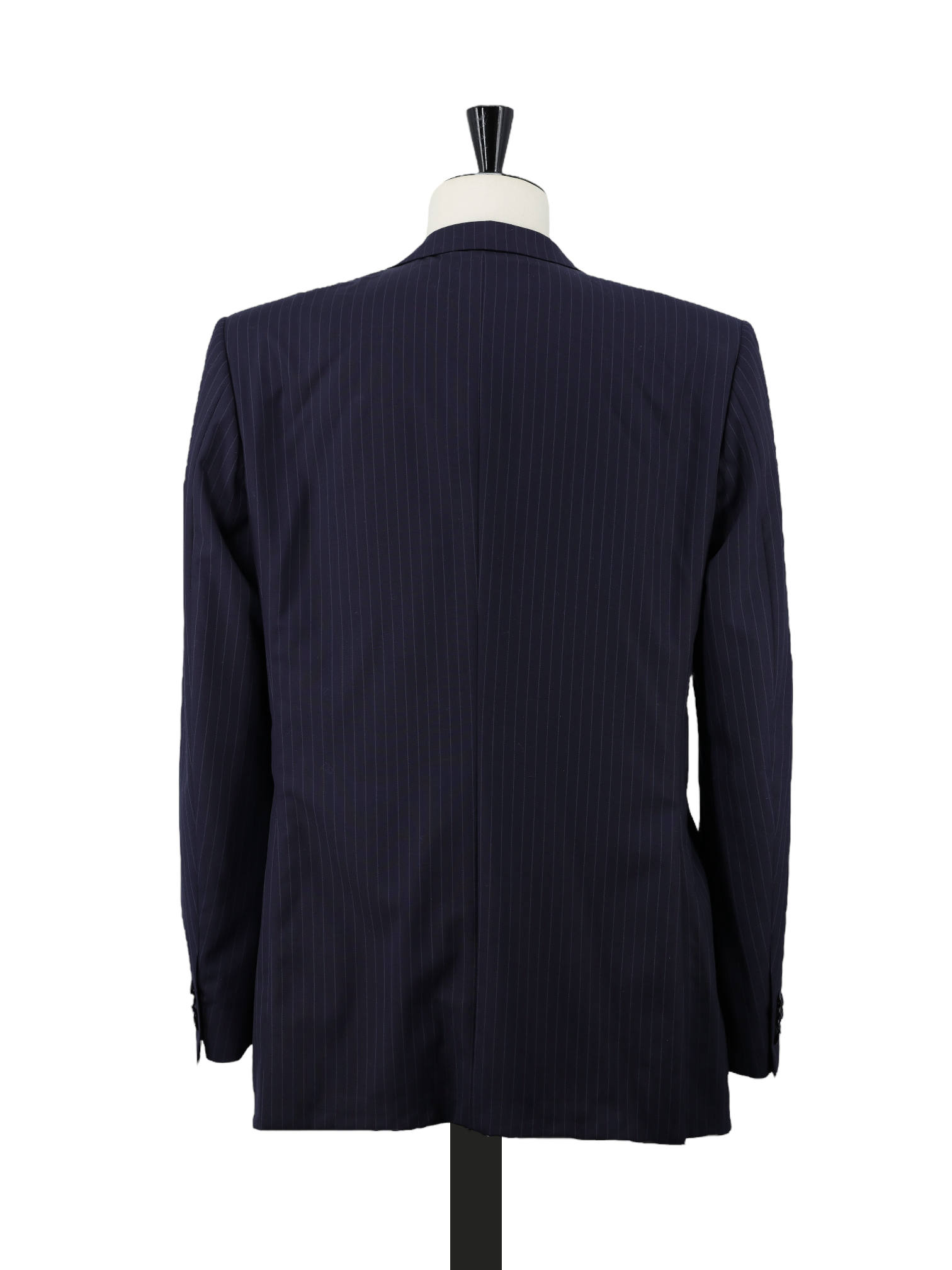 Corneliani Dark Blue Super 150's Pinstripe Lungo Suit