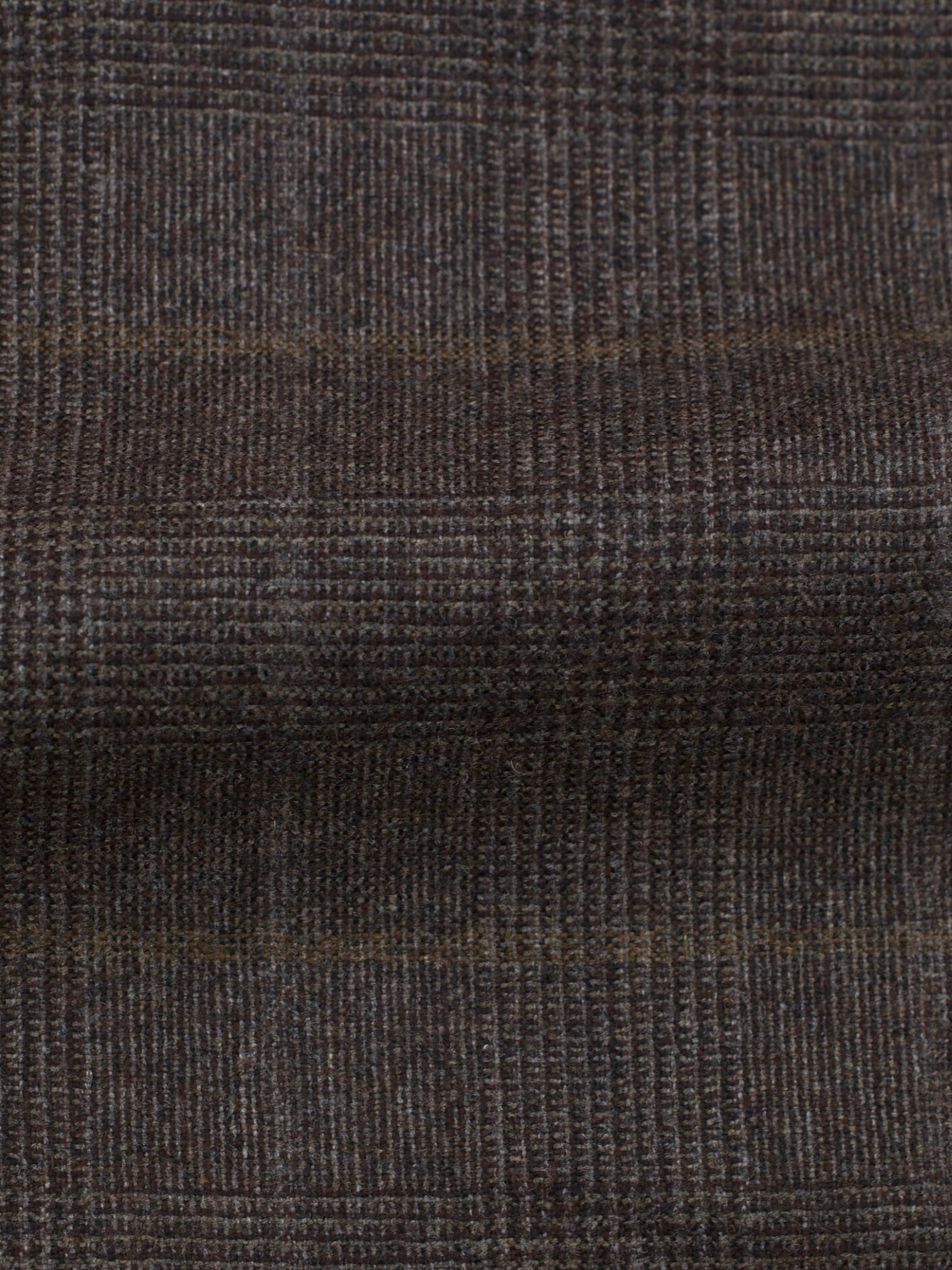 Cesare Attolini Dark Taupe Cashmere & Silk Checkered Winter Suit
