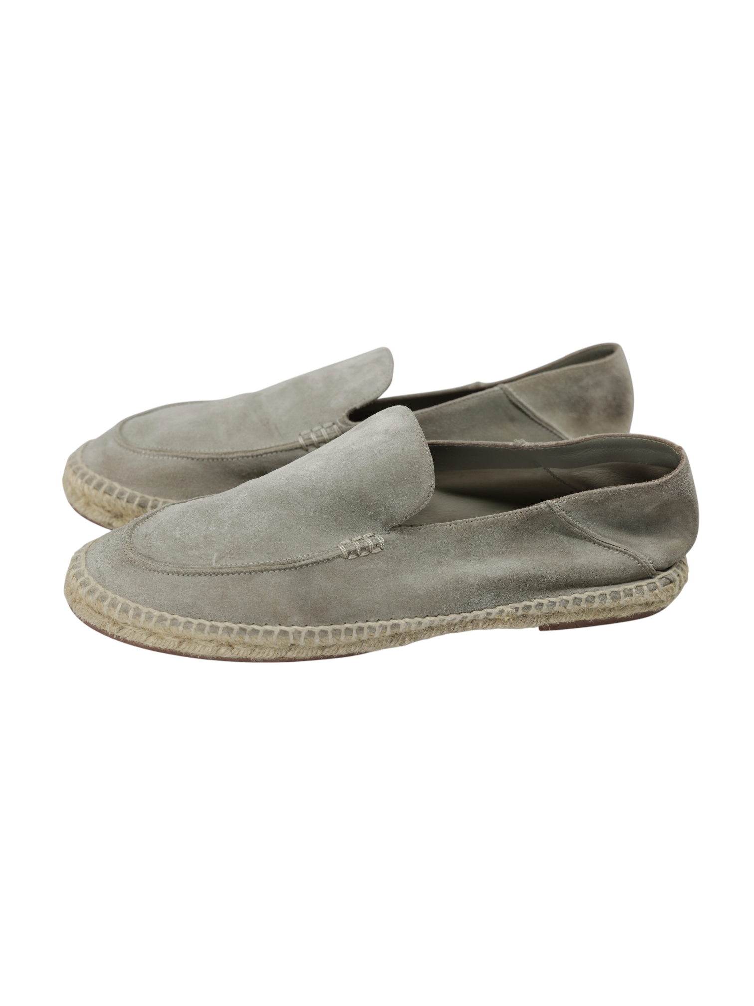 Loro Piana Grey Suede Seaside Walk Espadrilles