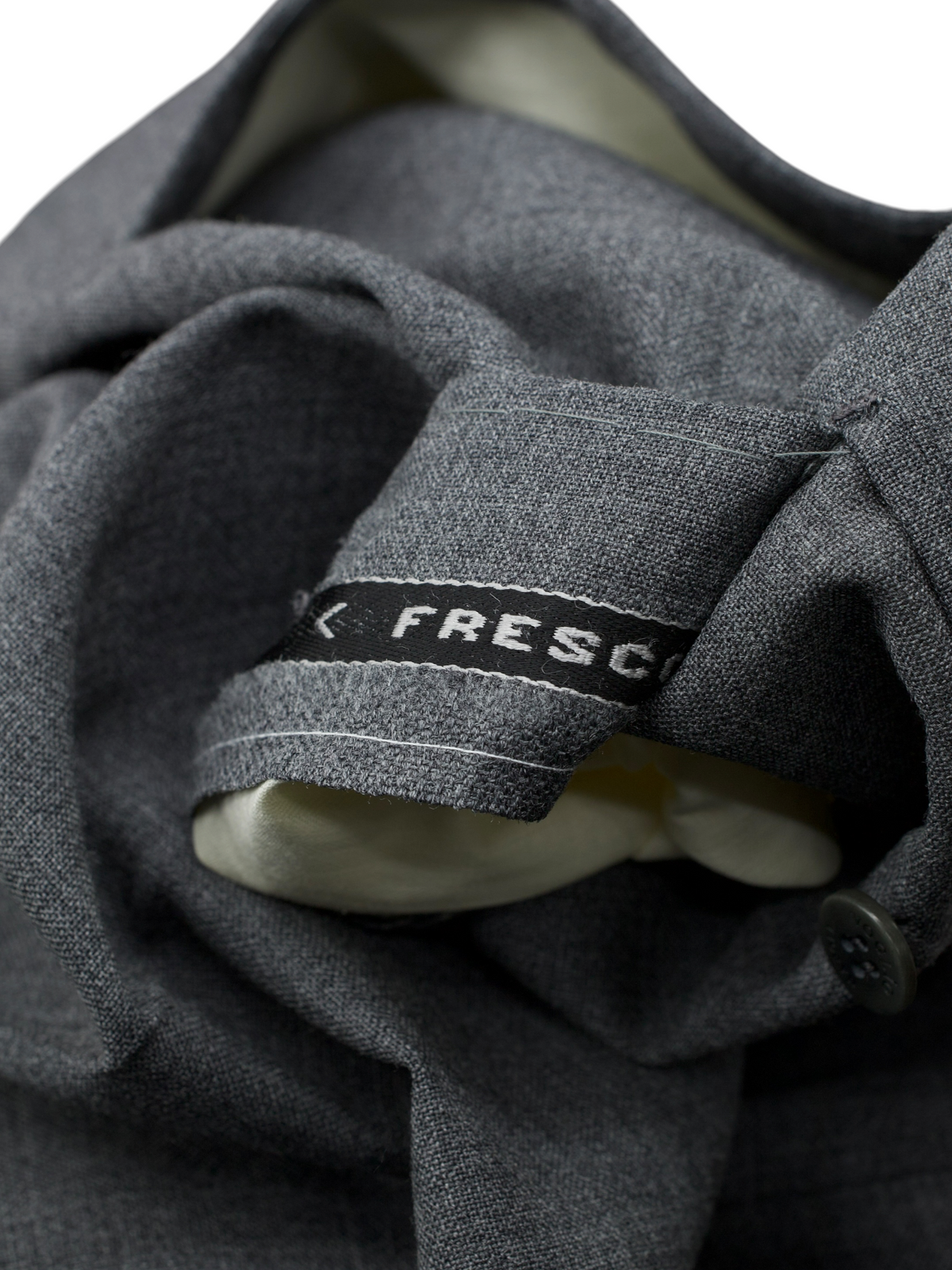 Sartoria Voglio Grey "Fresco III" Wool Melange Sartorial Trousers