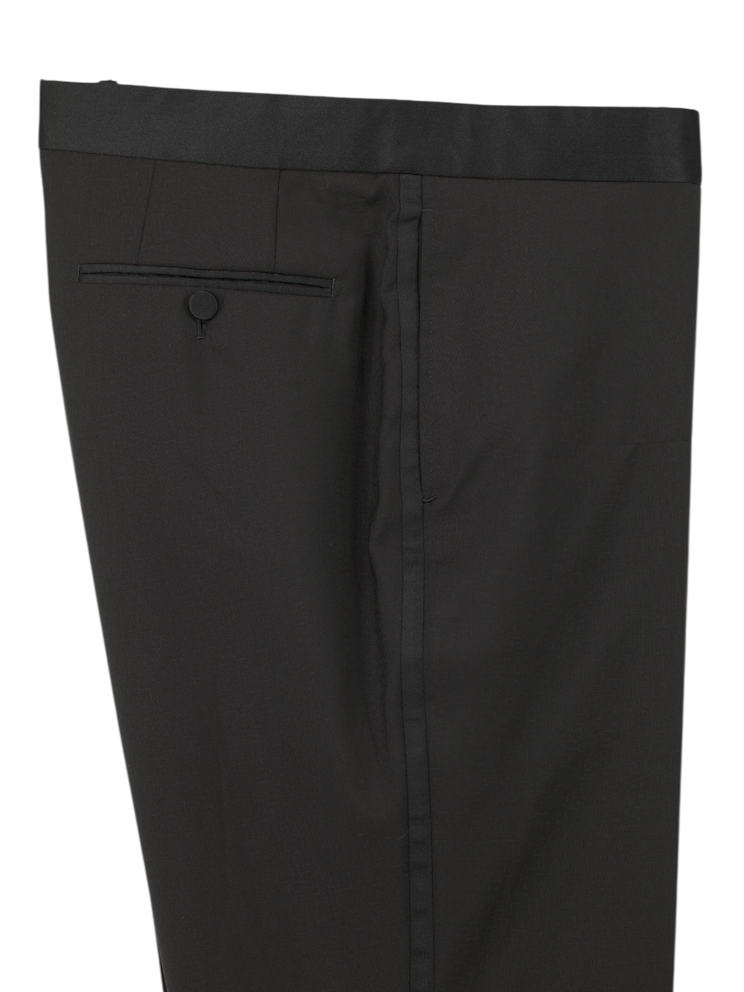 Ermenegildo Zegna Couture Black Wool Shadow-Pattern Tuxedo