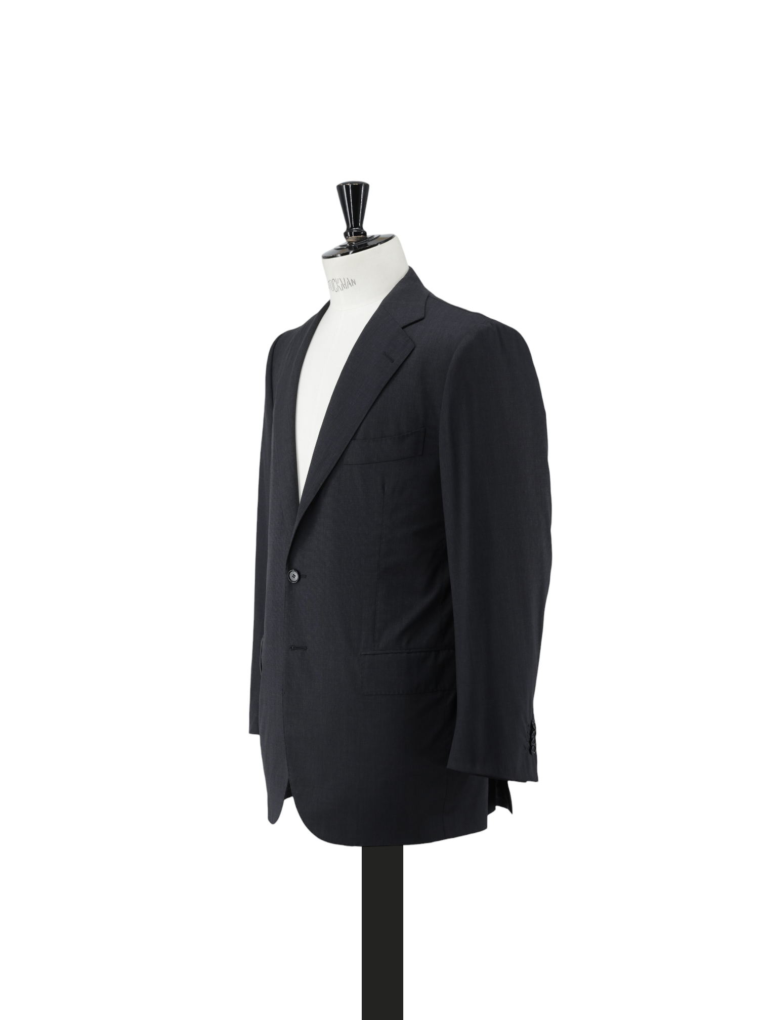 Cesare Attolini Charcoal Super 180's Pinpoint Business Suit