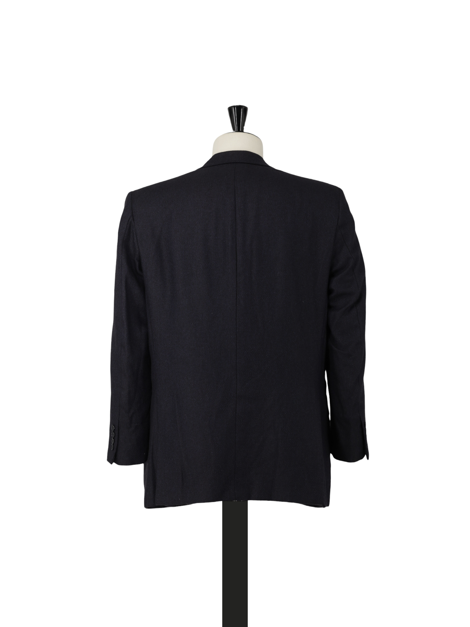 Brioni Navy Silk & Cashmere Micro-Pattern Palatino Jacket