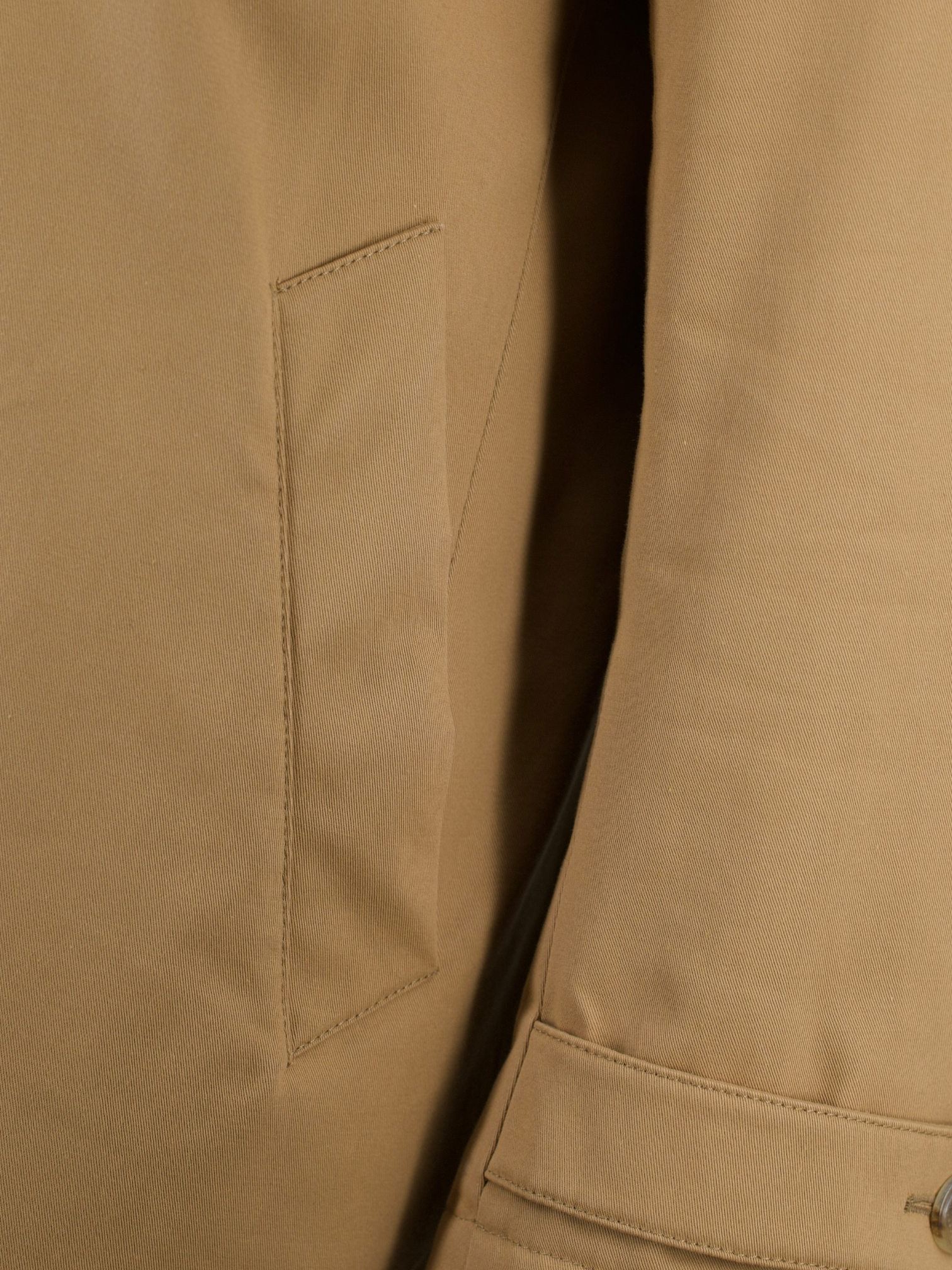 Canali Brown Cotton-Twill Water Repellent Carcoat