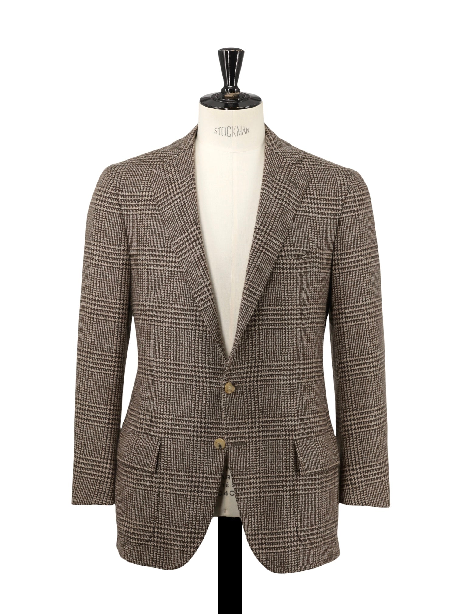 Cesare Attolini Brown Pure Plushy-Cashmere Prince of Wales Jacket