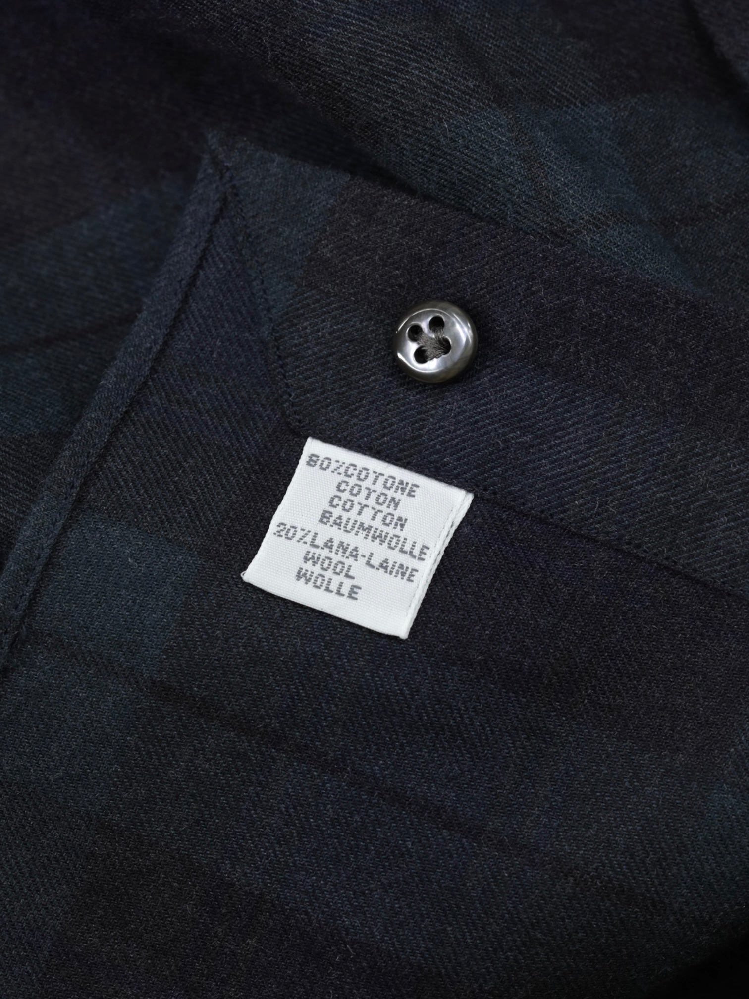 Emanuele Maffeis Black & Racing Green Cotton & Wool Blackwatch Shirt