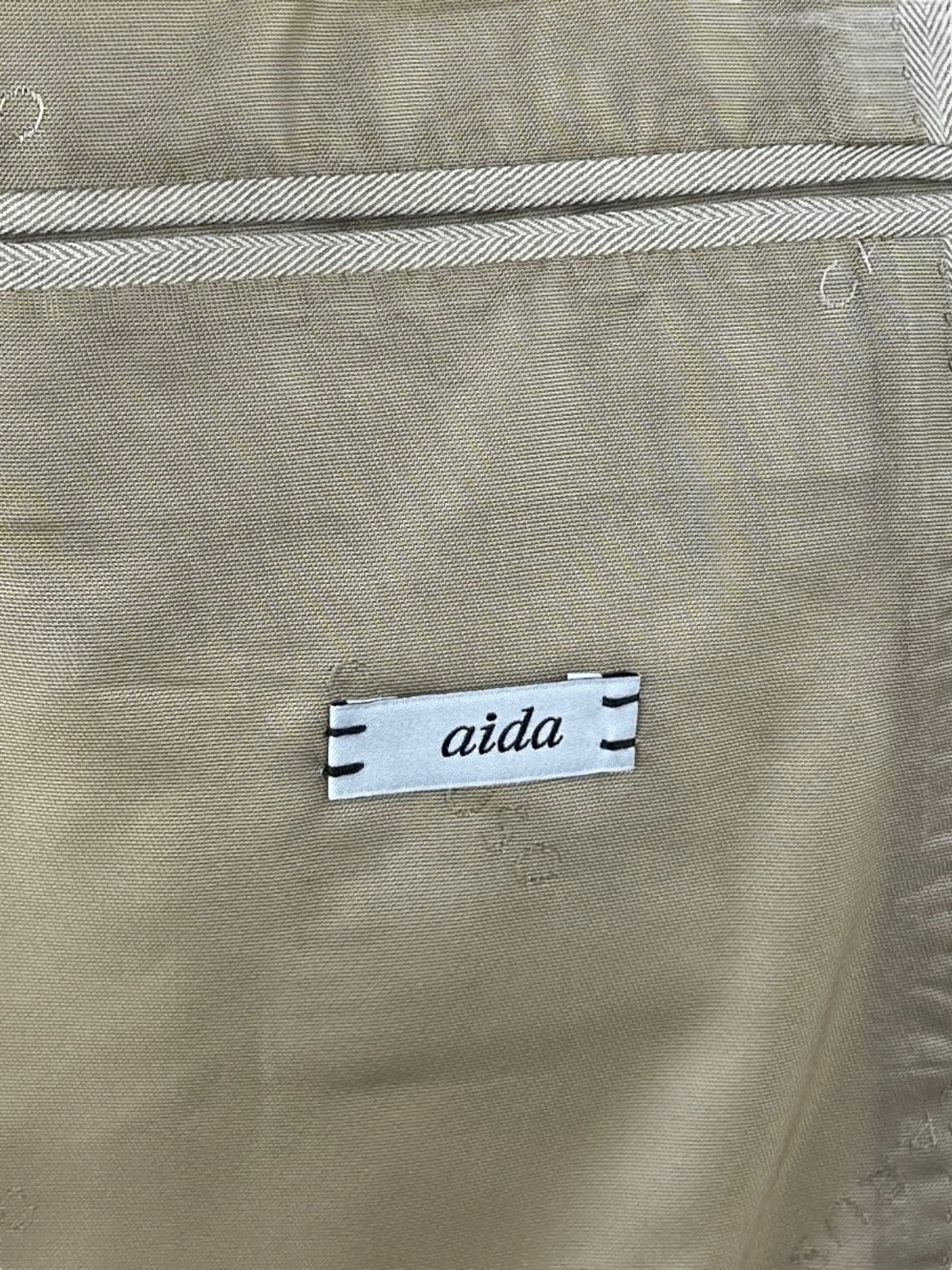 Caruso Sand Aida Herringbone Jacket