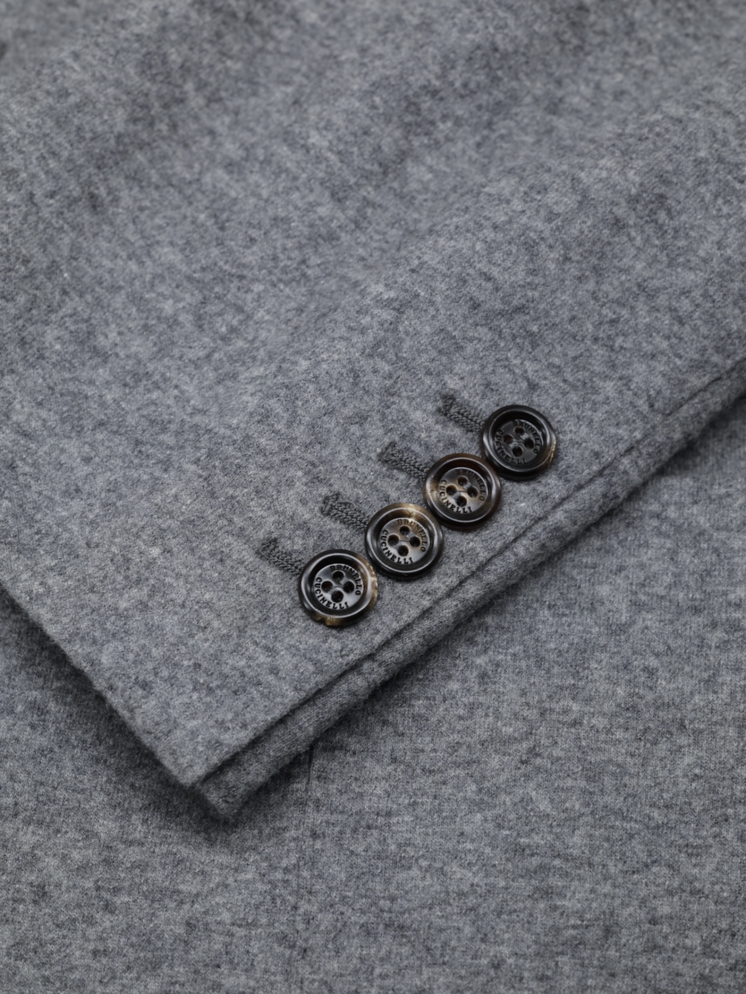 Brunello Cucinelli Grey Unconstructed Plushy-Cashmere Jacket