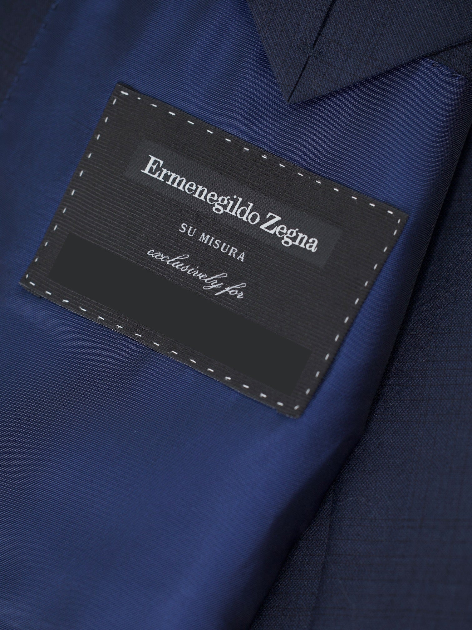 Ermenegildo Zegna Navy 12milmil12 Shadow-Check Milano Suit