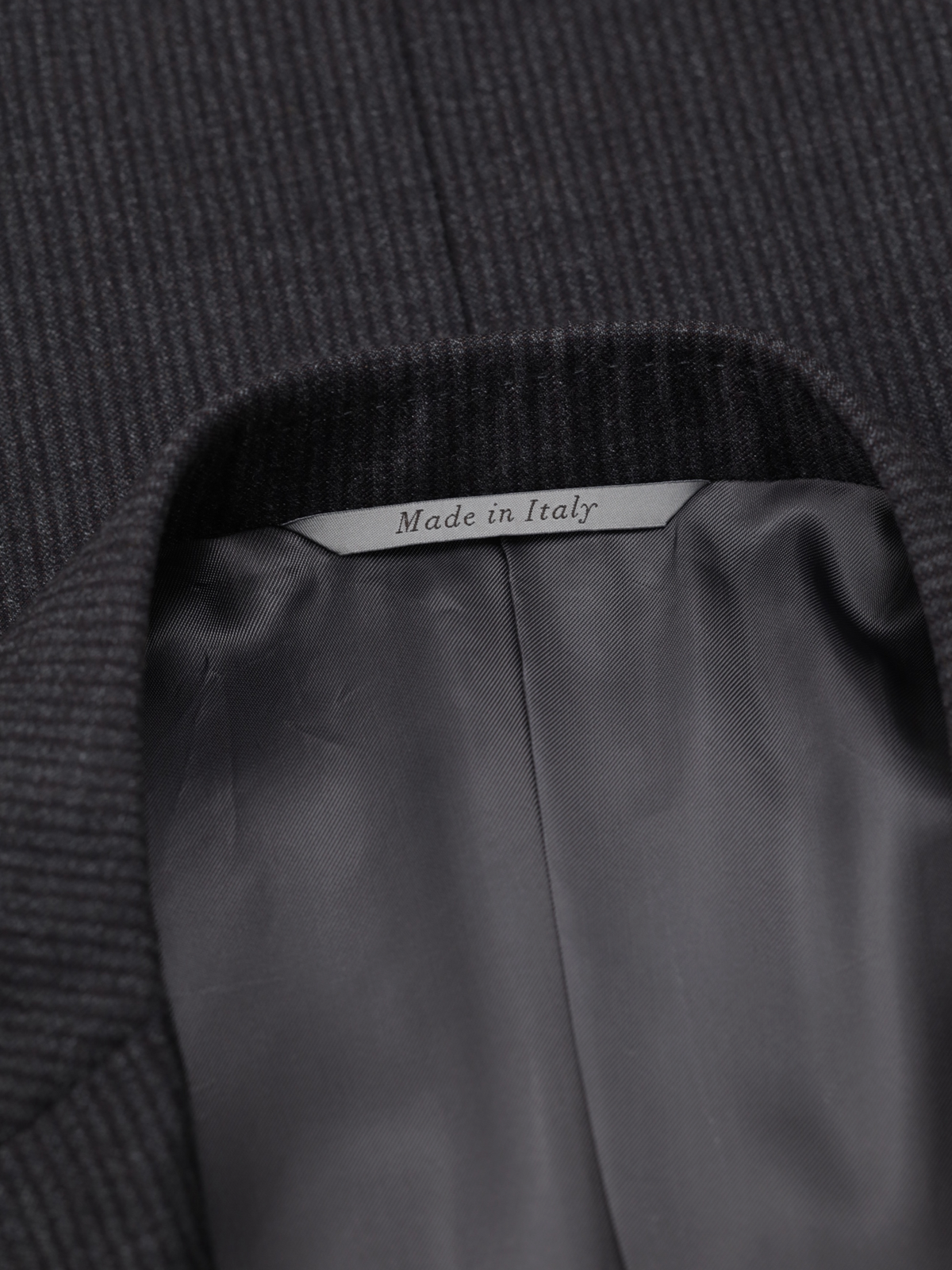 Canali Charcoal Brushed-Wool Shadow-Stripe Winter Suit