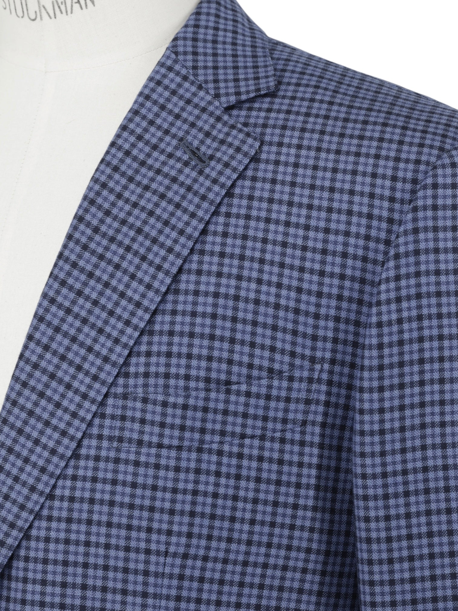 Ermenegildo Zegna Steel Blue Lightweight-Cashmere Checkered Mila Jacket