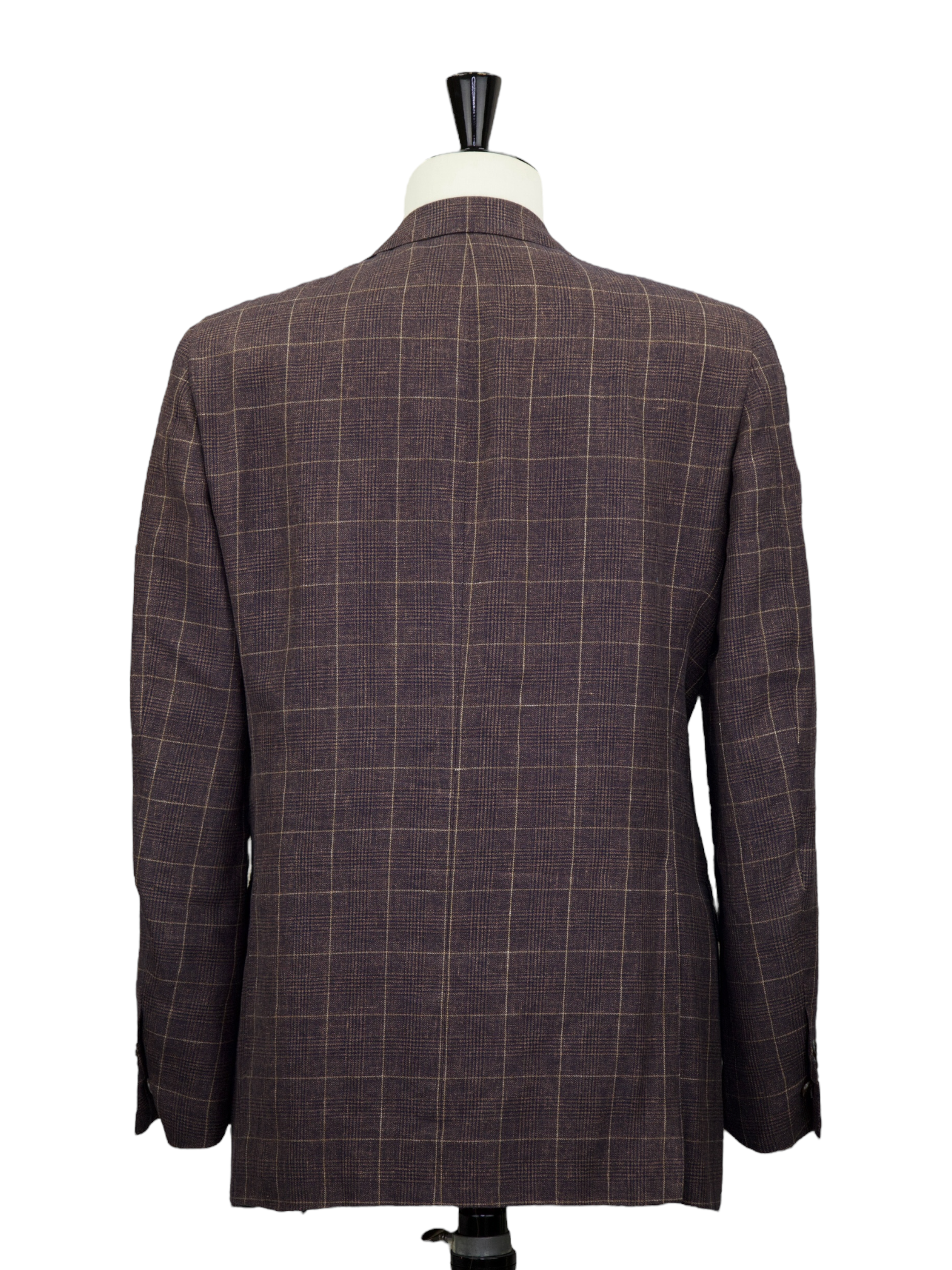 Caruso Brown Linen, Cashmere & Silk Prince of Wales Jacket