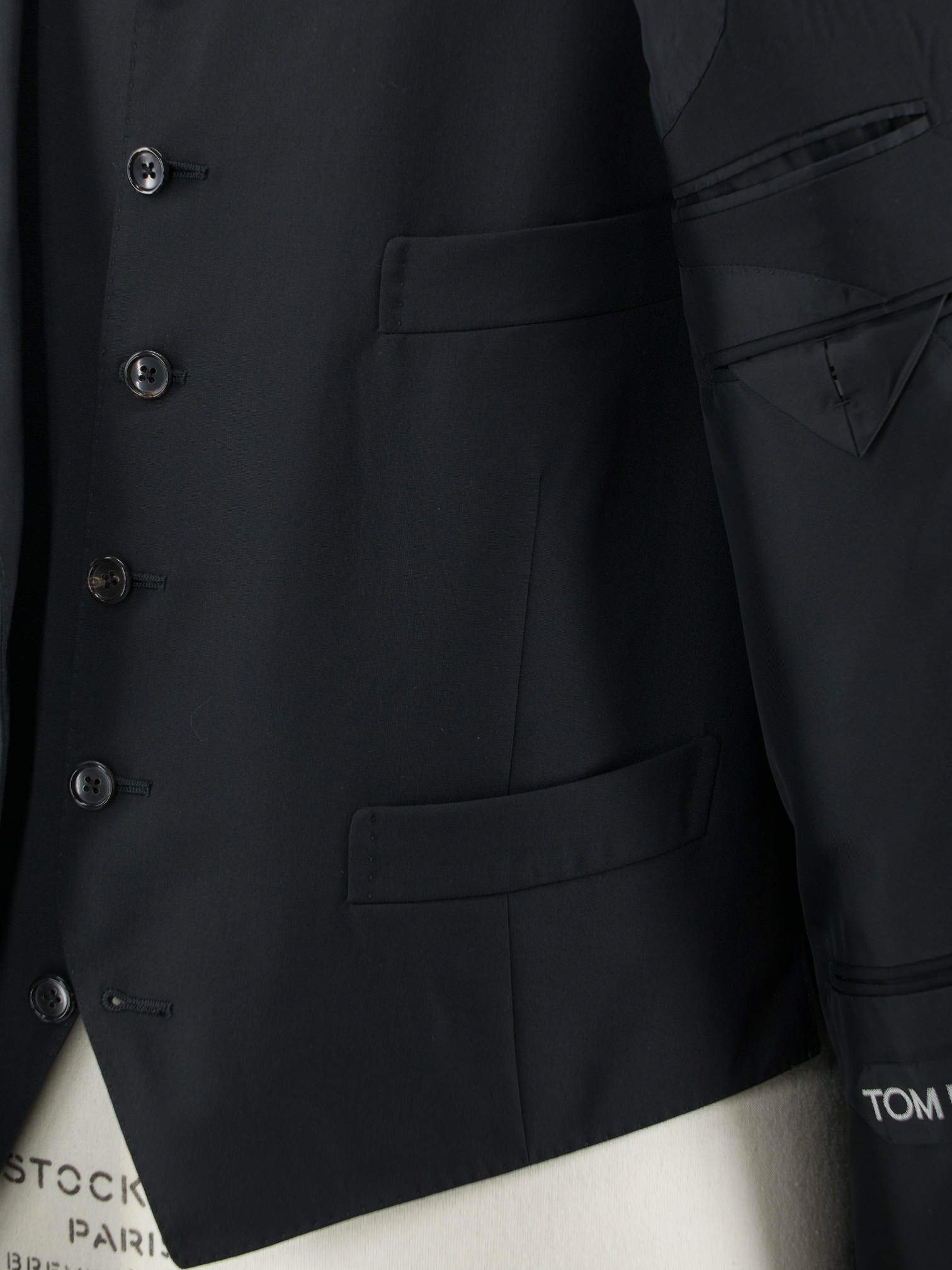 Tom Ford Navy 3-Piece Fine-Wool Regency Suit