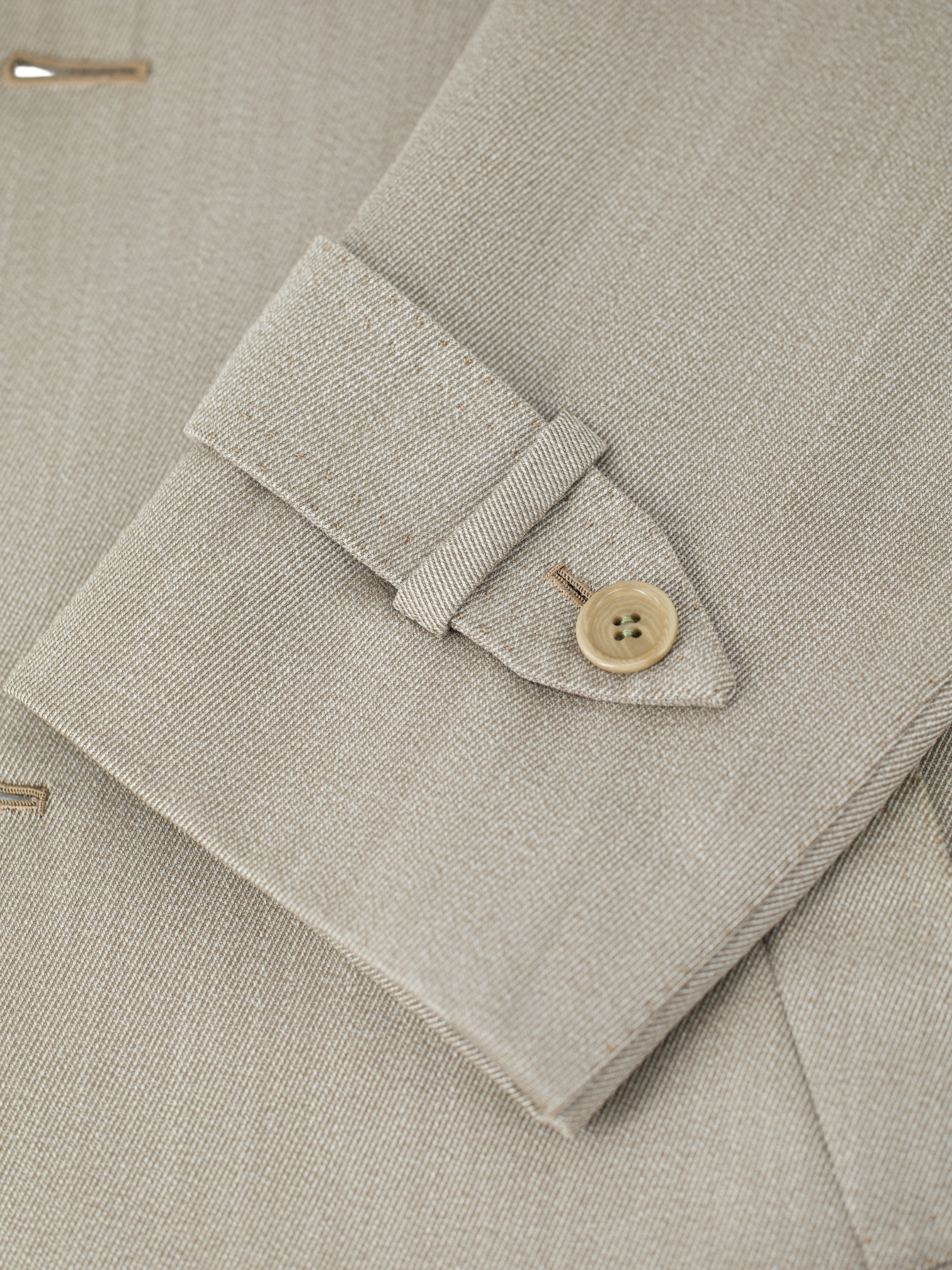 Orazio Luciano Light Brown Wool Herringbone Sartorial Carcoat