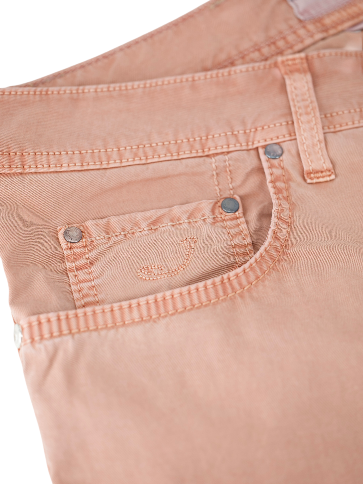Jacob Cohen Seashell Pink 5-Pocket Cotton-Stretch 688 Chino