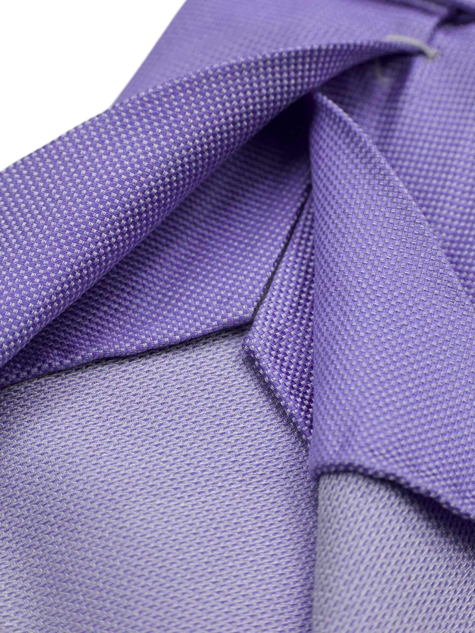 Kiton 5-Fold Lilac Handrolled Silk Micro-Pattern Tie