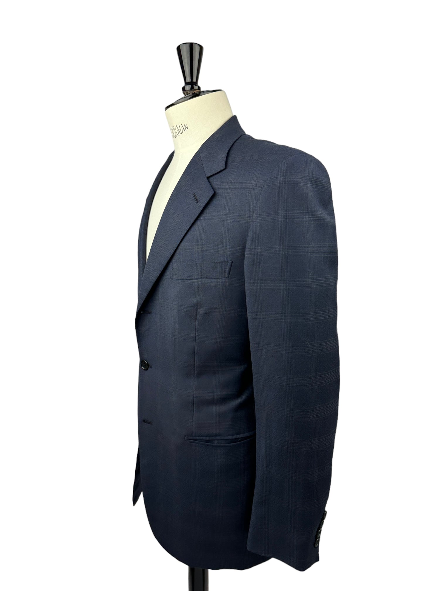 Brioni marineblauw Senato Glen Plaid-pak