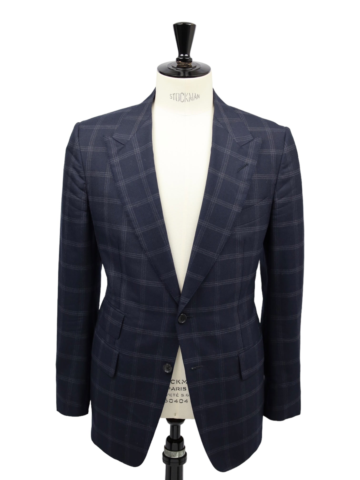 Tom Ford Dark Blue Windowpane Suit