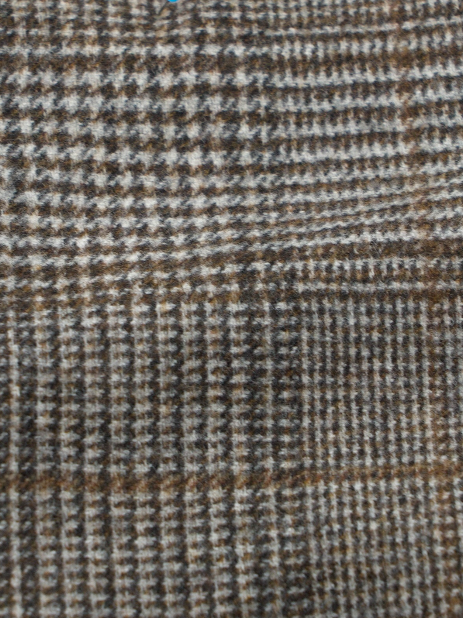 Caruso Light Brown Superfine "Zelander" Wool Prince of Wales Ulster Coat