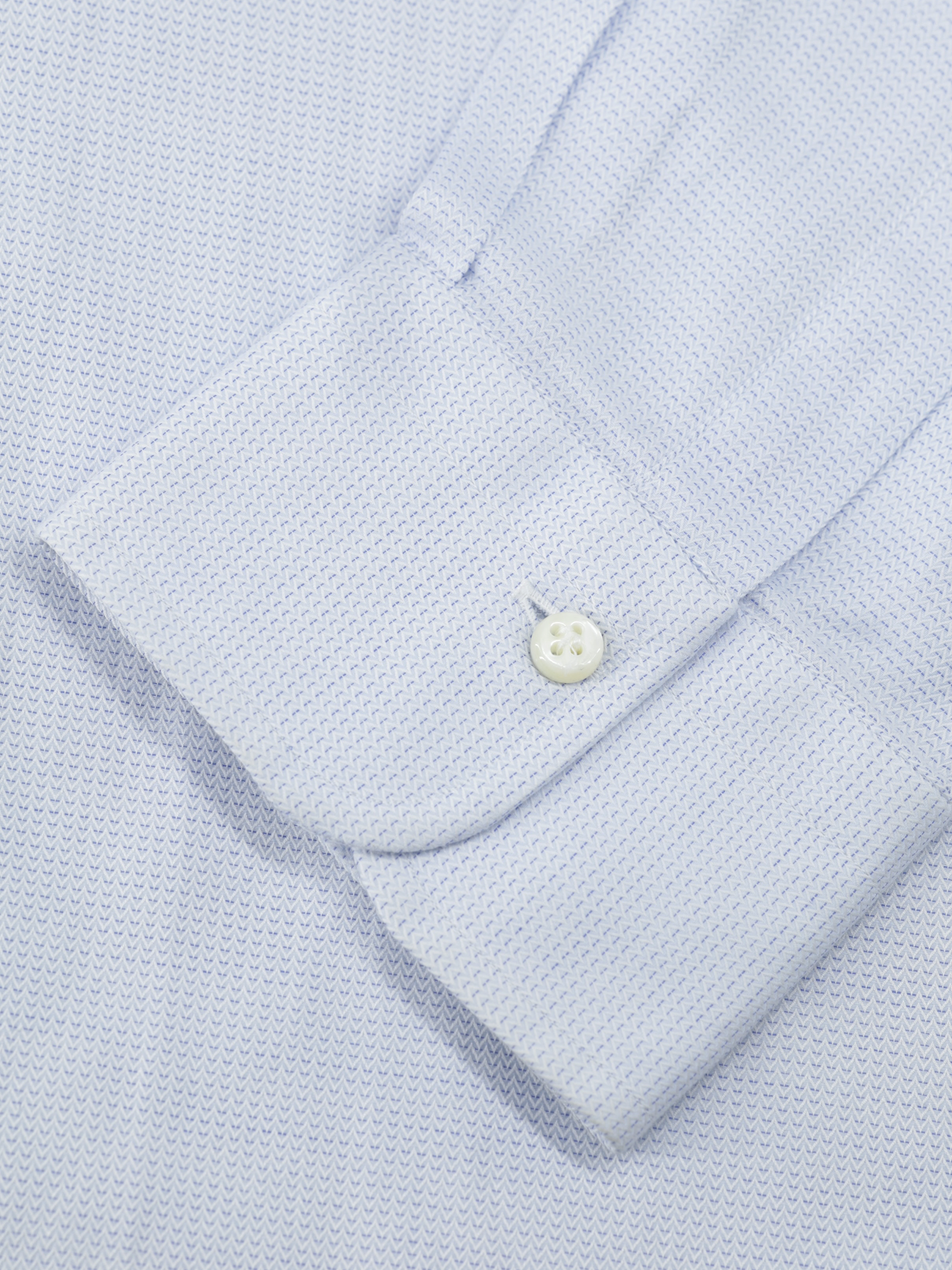 Emanuele Maffeis Light Blue Cotton Geometic-Pattern Shirt