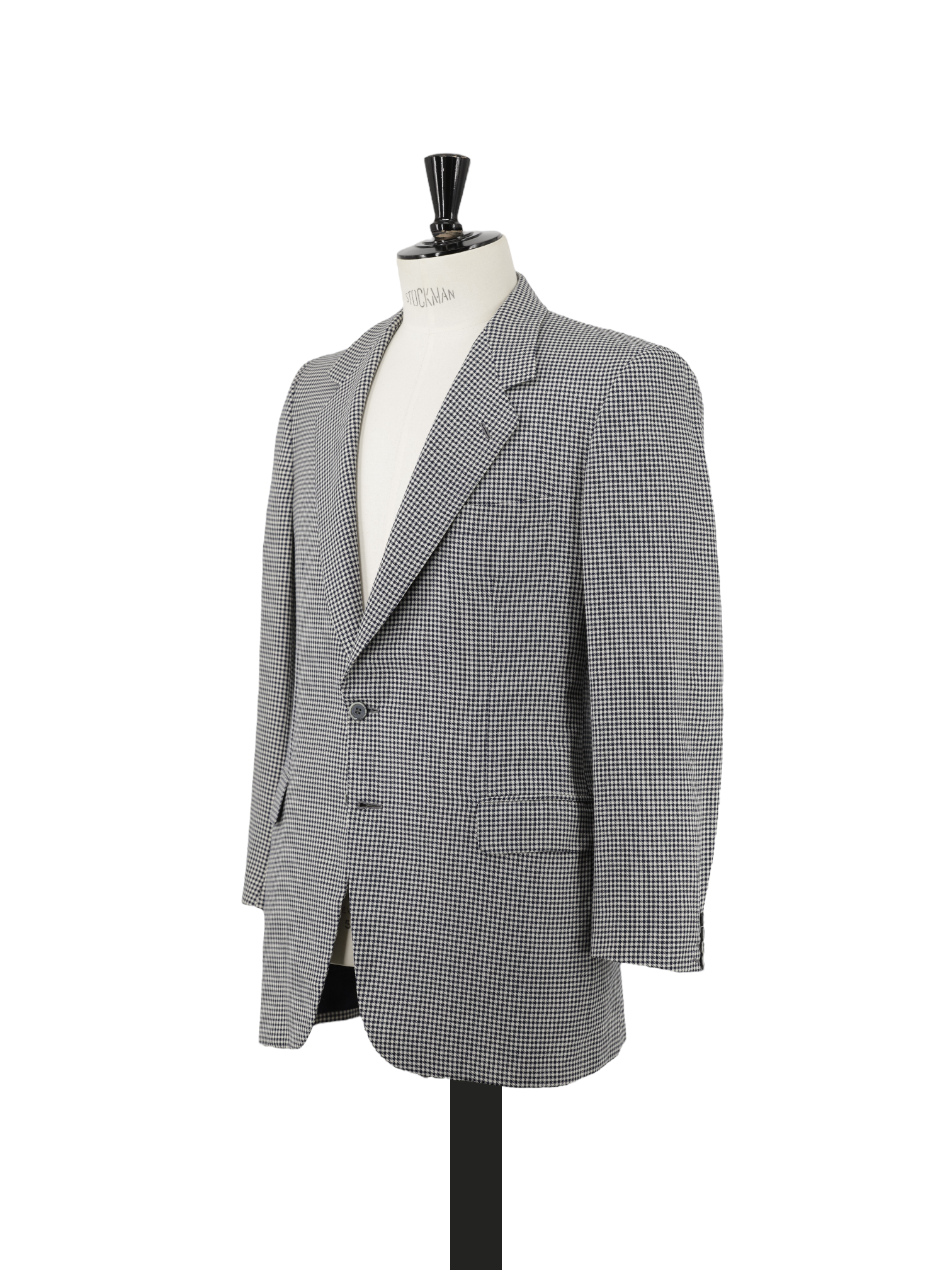 Brioni Vintage Navy Fine-Wool Pied de Poule Jacket