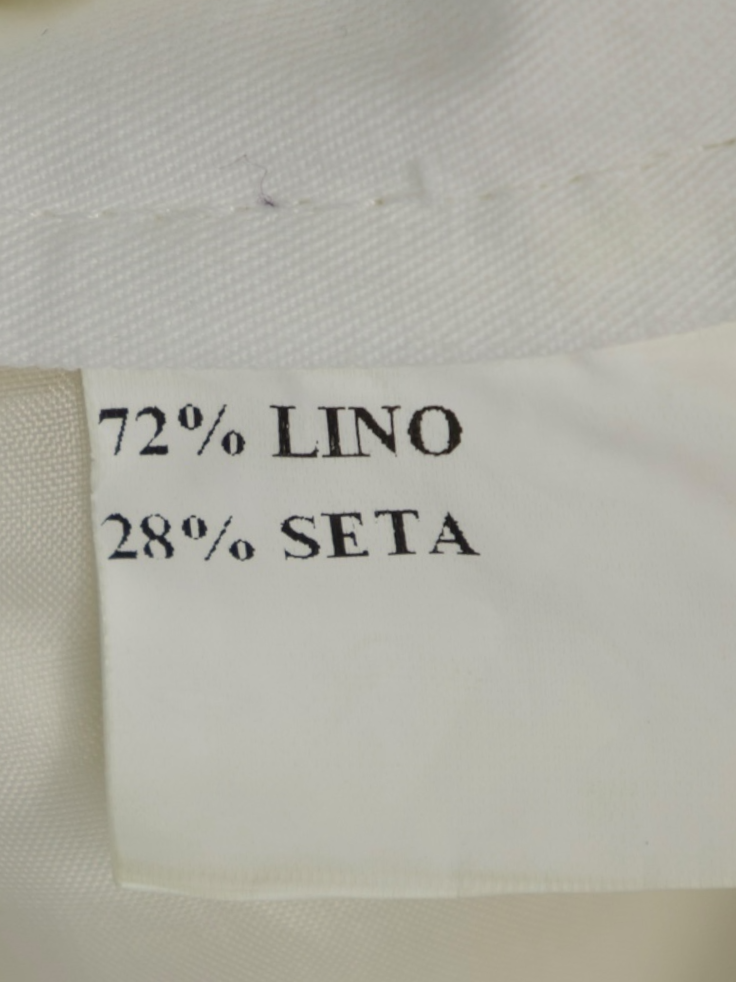 Kiton Offwhite Needlecord Linen & Silk Trousers