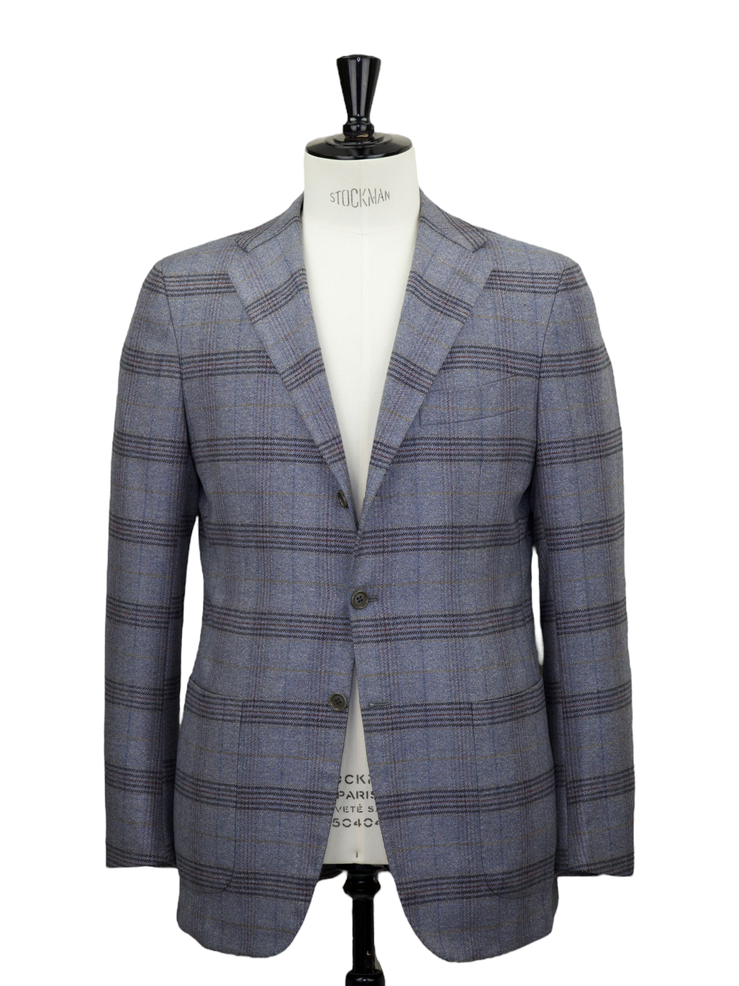 Kiton Multicolor Extrafine-Wool Glen Plaid Jacket