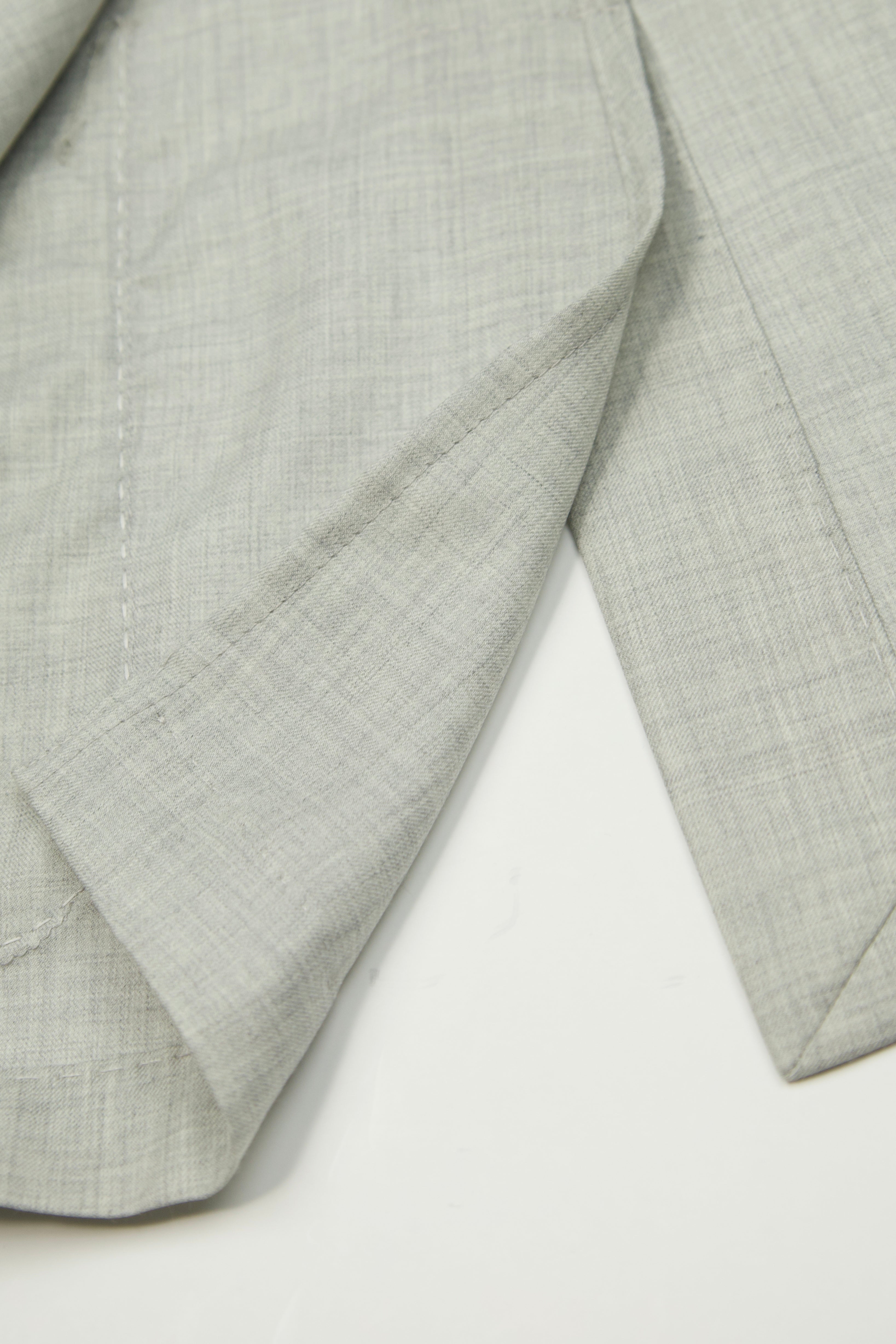 Corneliani Light Grey Wool & Silk Melange Jacket
