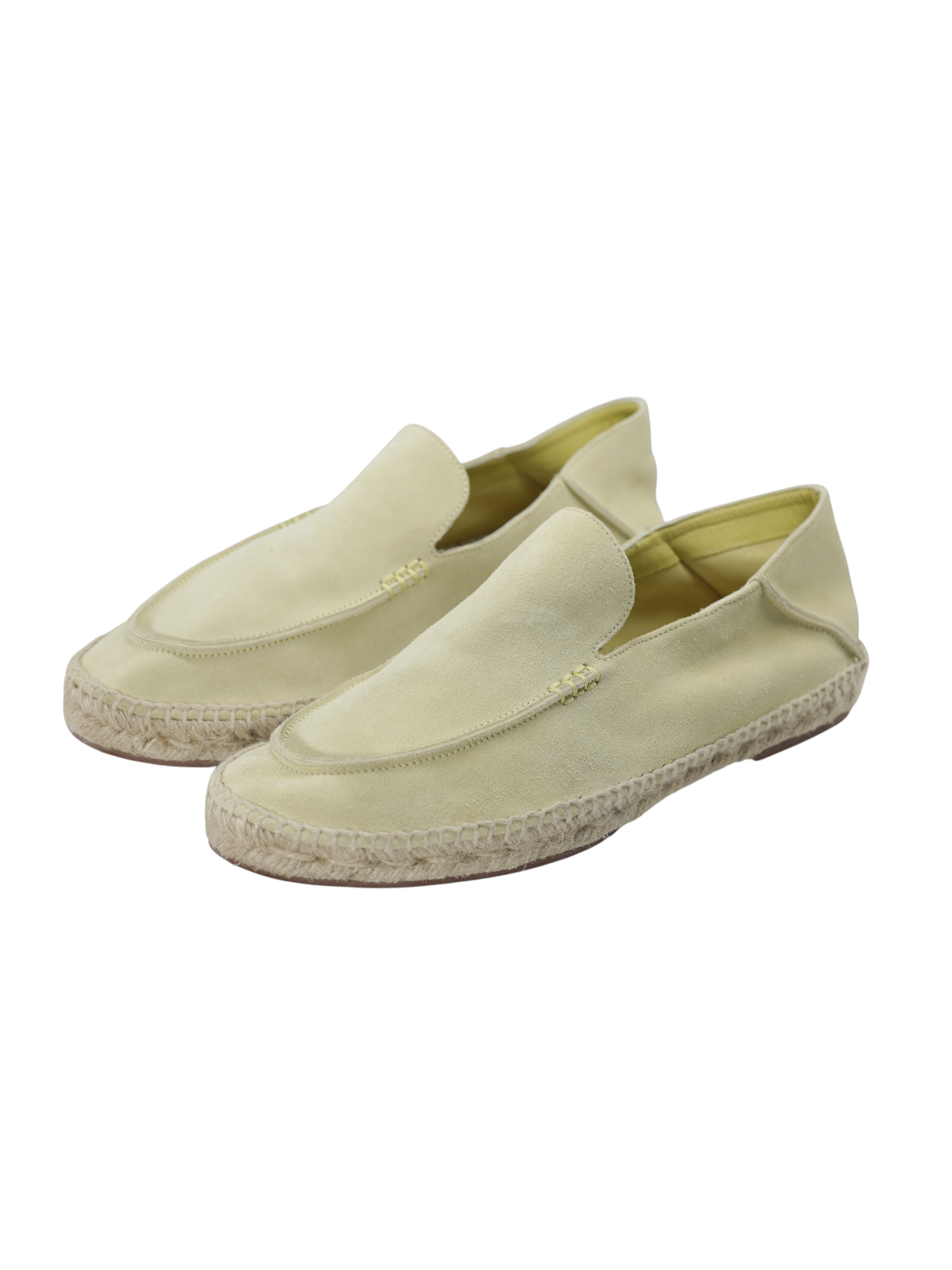 Loro Piana Beige-Yellow Suede Seaside Walk Espadrilles