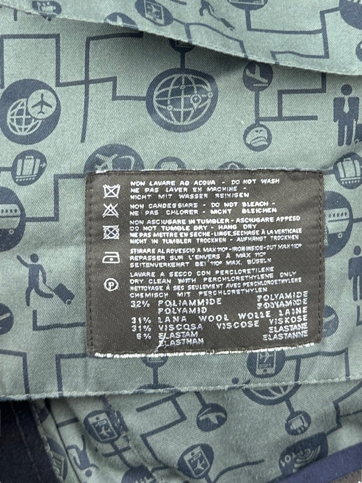 PT01 Navy Flannel Trousers