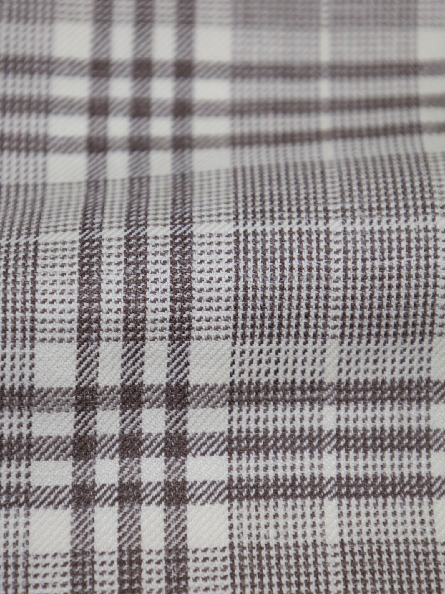 Cesare Attolini Taupe Lightweight-Wool Glenplaid Jacket