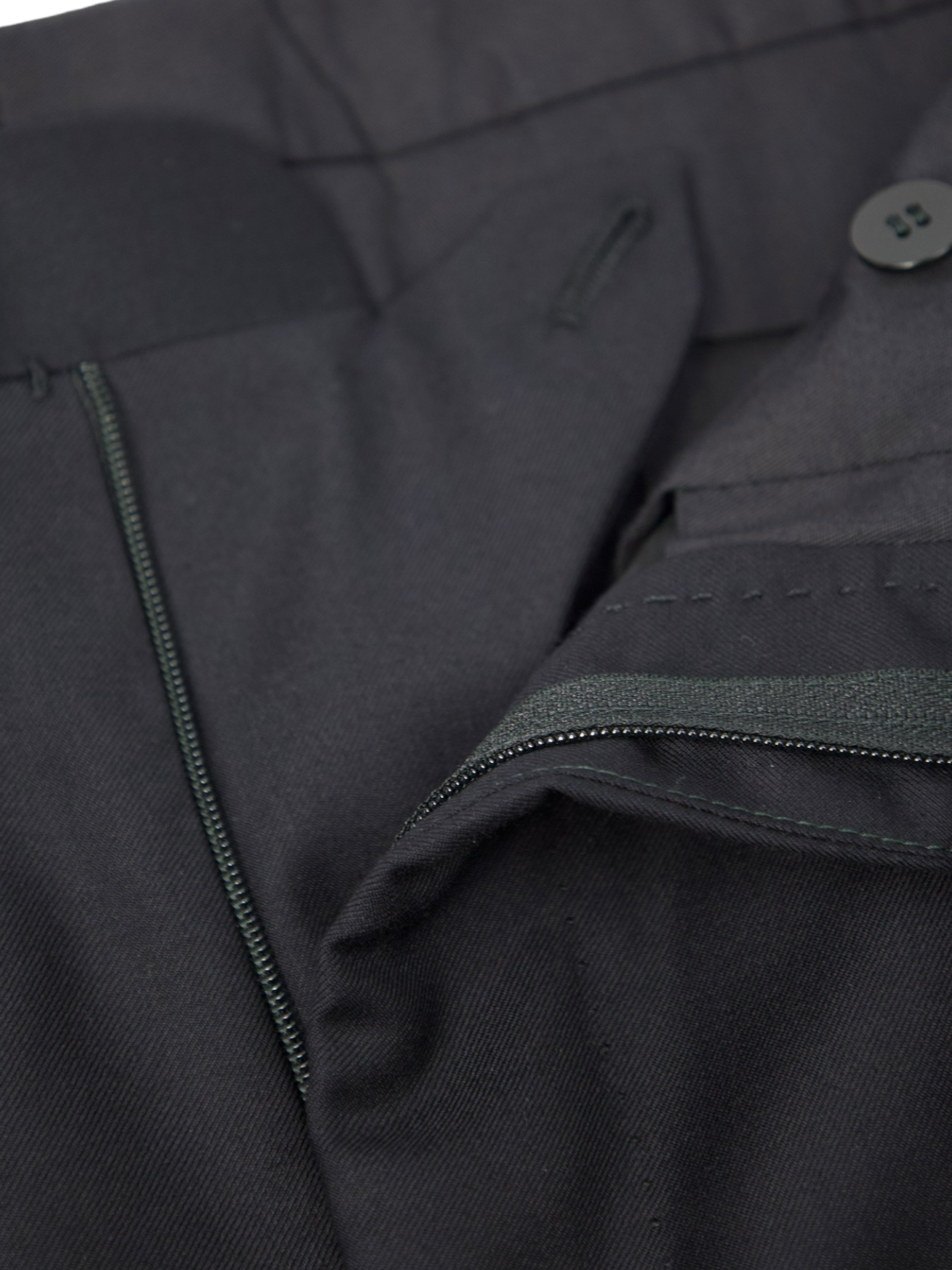 Cesare Attolini Black Fine-Wool Trousers