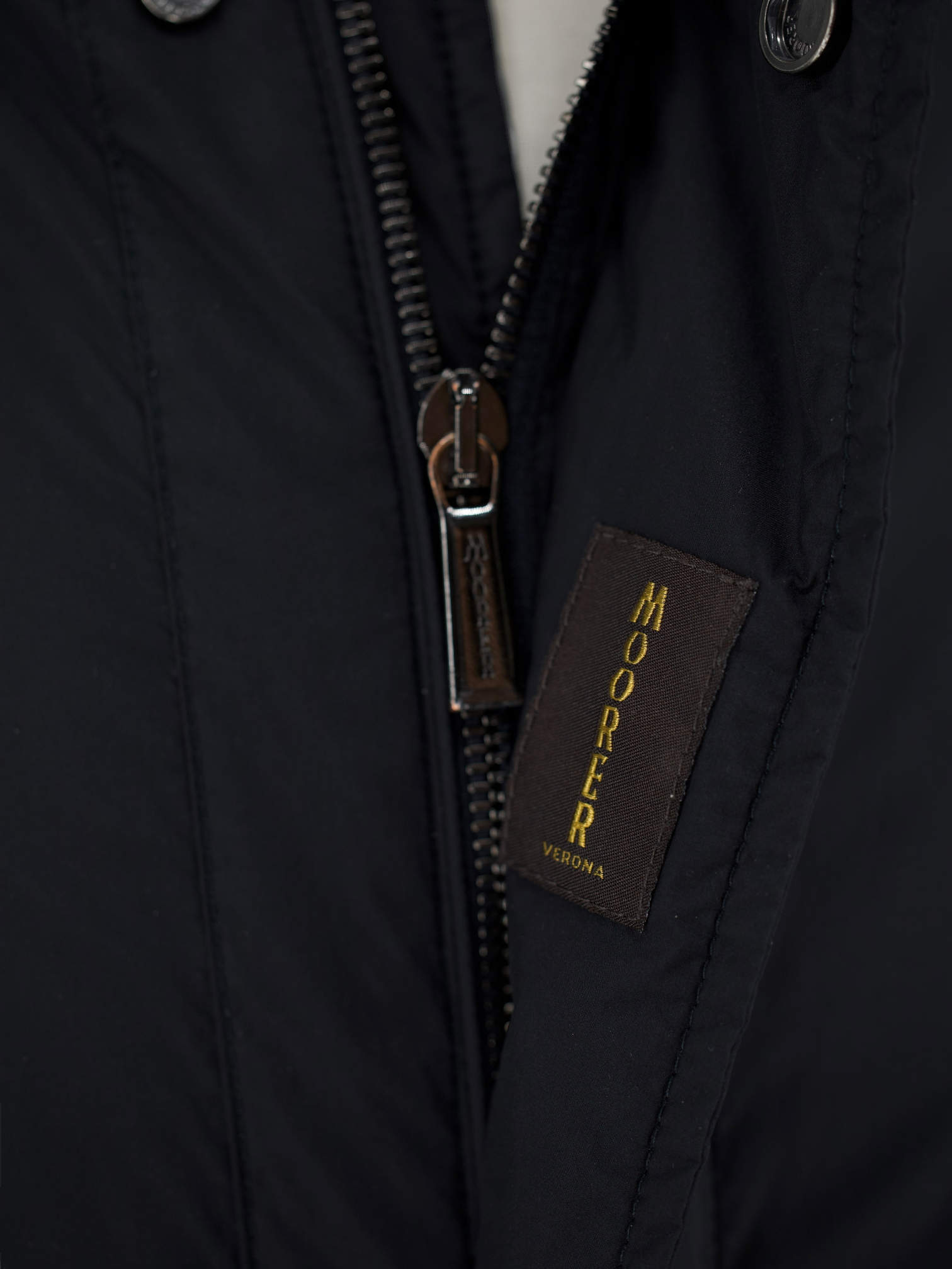 MooRER Black Lightly Padded Vespa Coat
