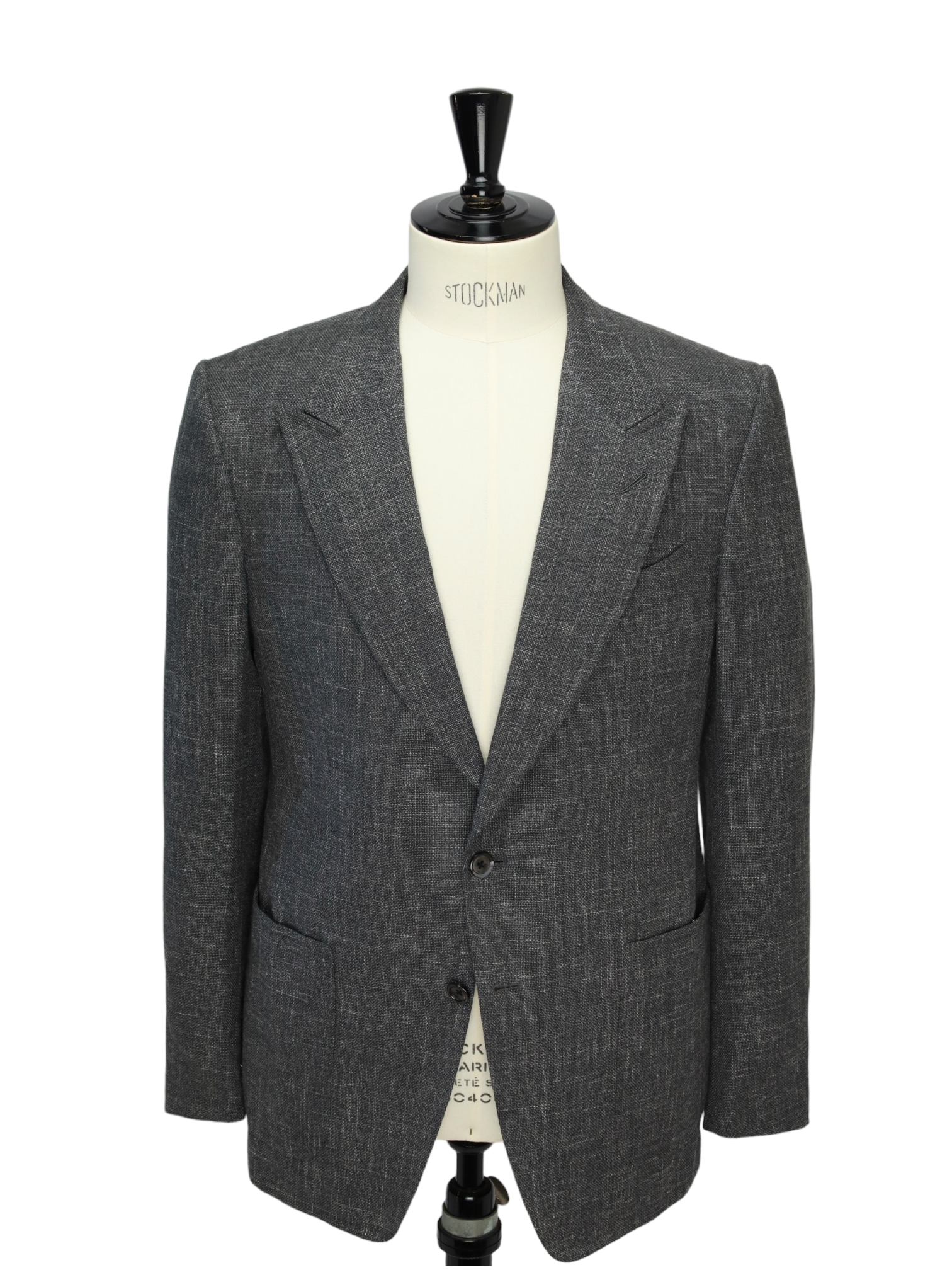 Tom Ford Grey Wool, Silk & Linen Shelton Jacket