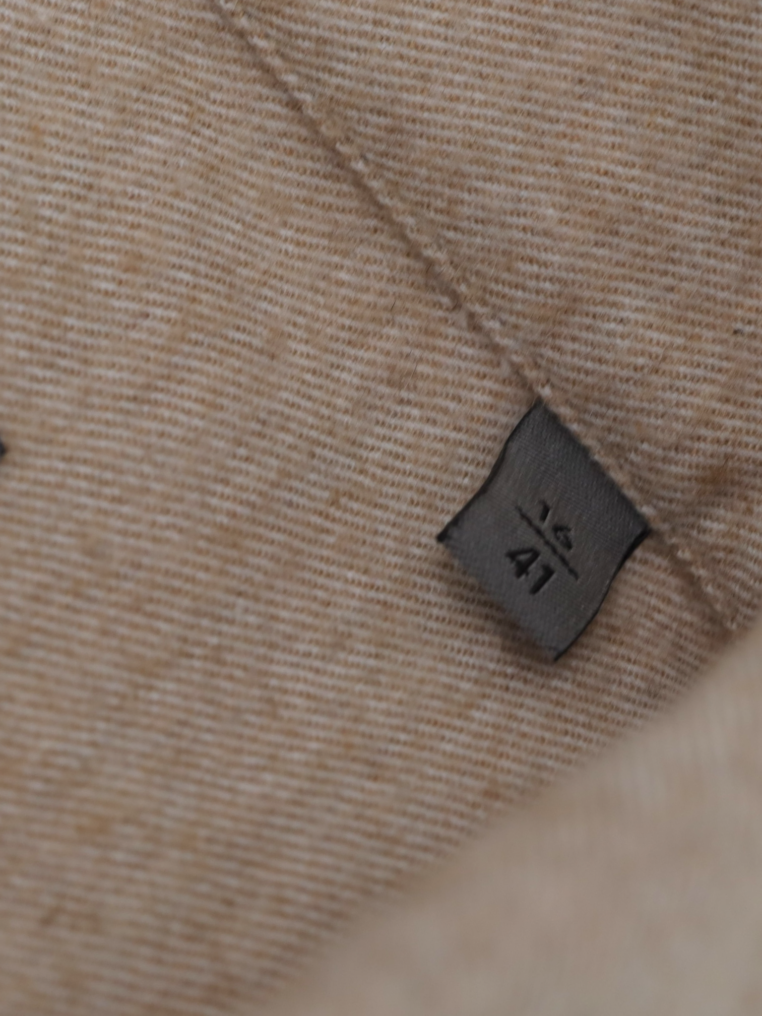 Corneliani Light Brown Cotton & Cashmere Flannel One-Piece Collar Shirt