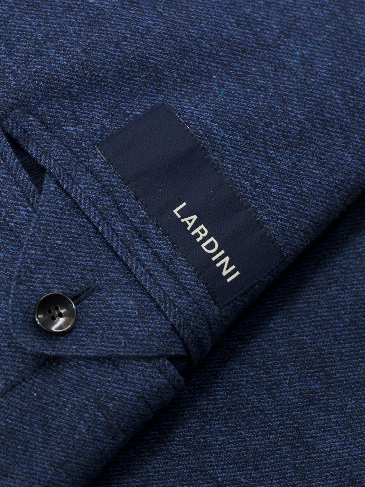 Lardini Blue Soft Knitted-Cotton Uncontructed Jacket