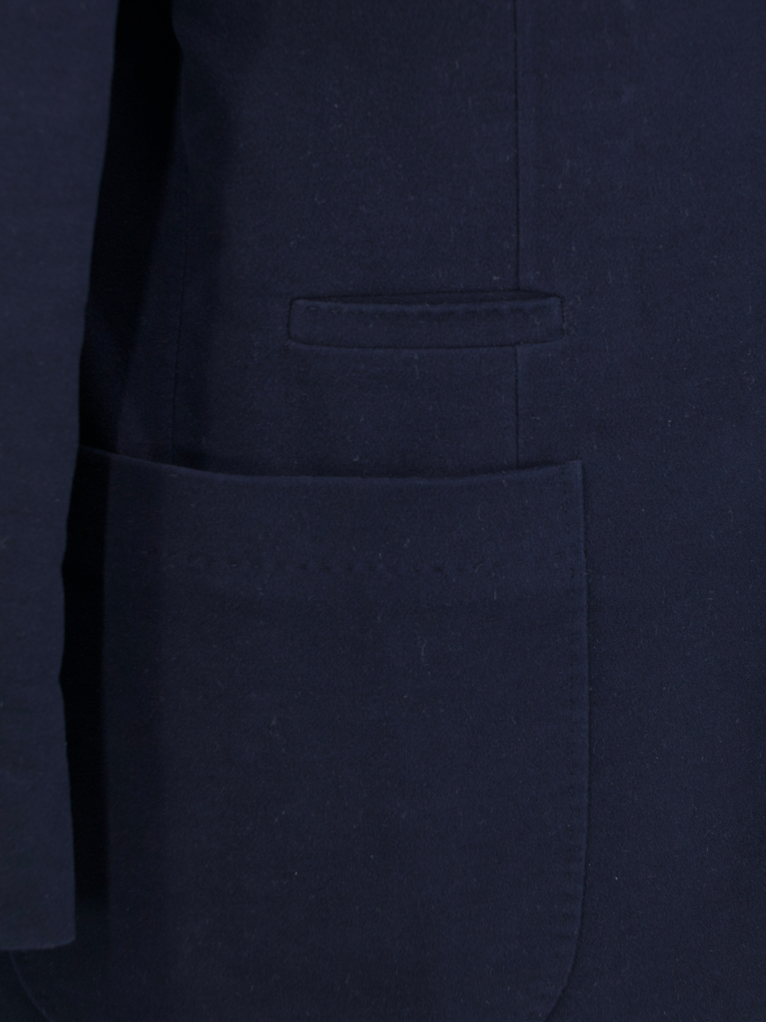 Brunello Cucinelli Navy Brushed-Wool Jacket