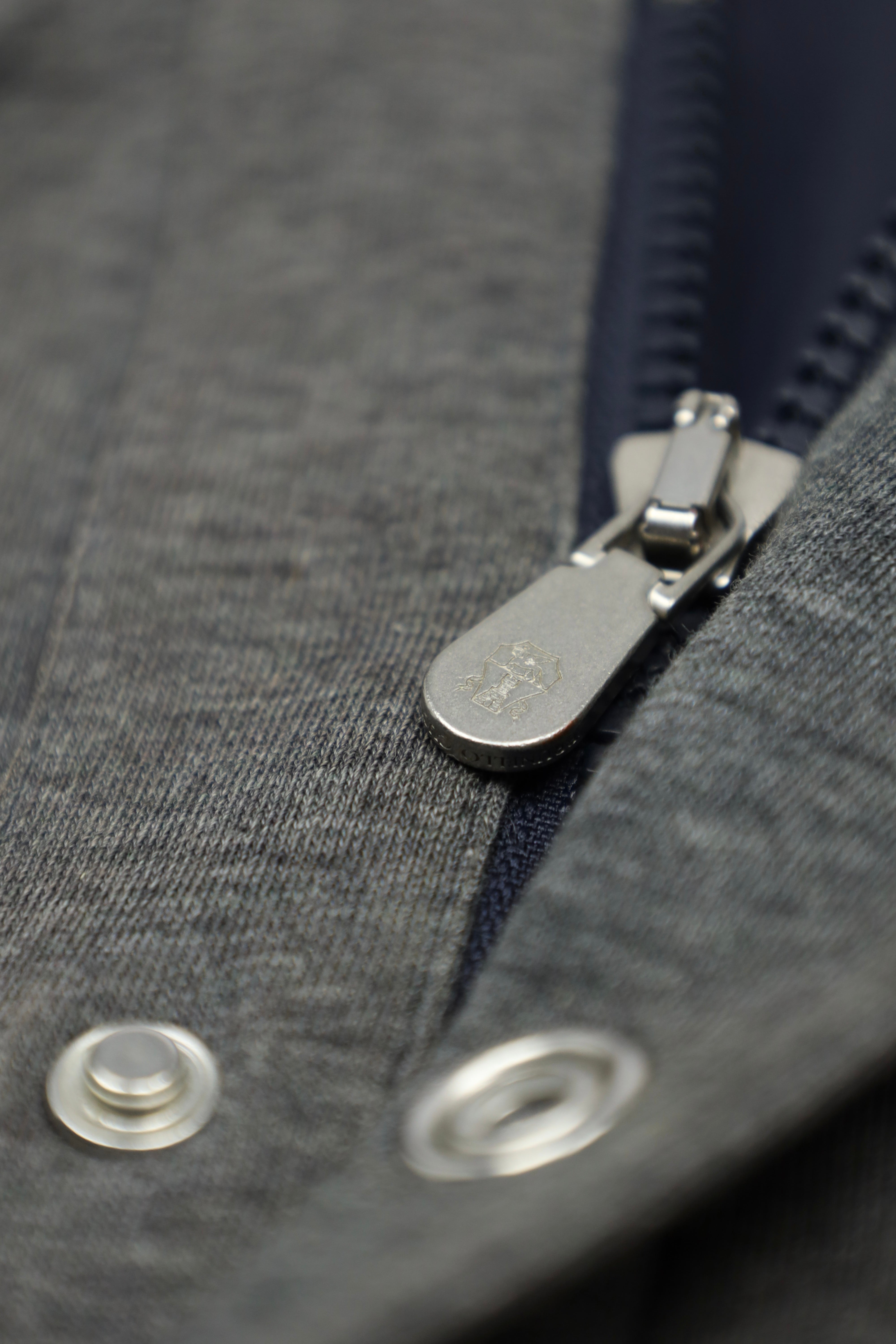 Brunello Cucinelli Grey Cotton Bomberjacket