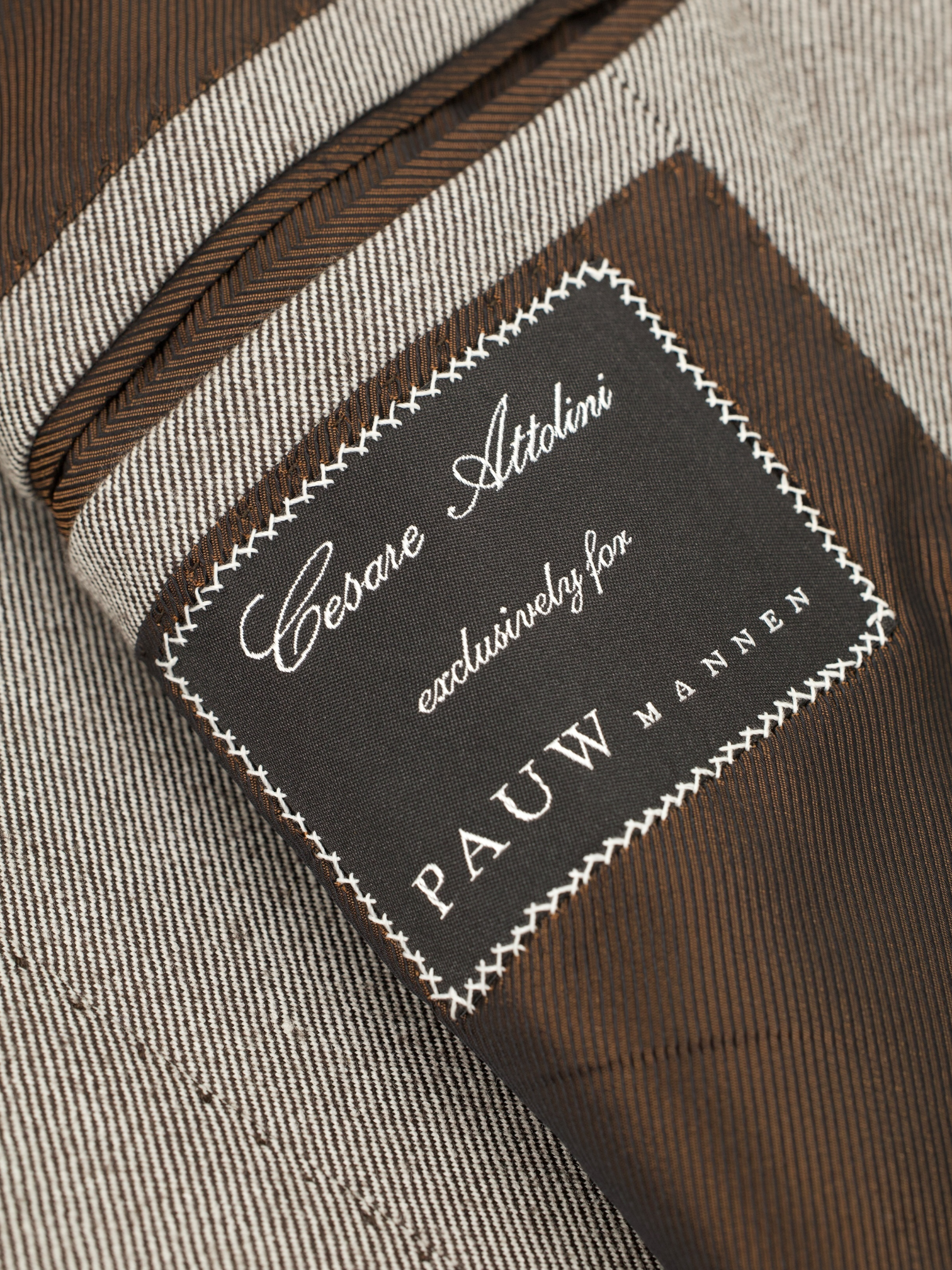 Cesare Attolini Taupe Super 140's Twill Jacket